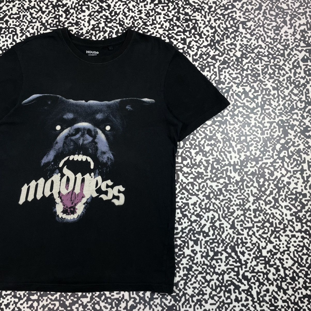 Japanese Brand Vintage Y2K Rottweiler Madness Horror Dog Givenchy Style Tee Size US S / EU 44-46 / 1 - 3 Thumbnail