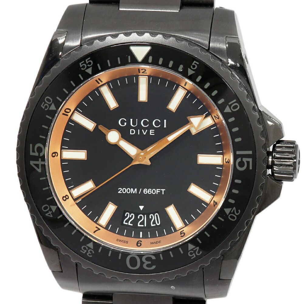 Gucci Gucci Gucci Dive Stainless Steel Metal Quartz YA136213 DUTY FREE for USA Size ONE SIZE - 1 Thumbnail