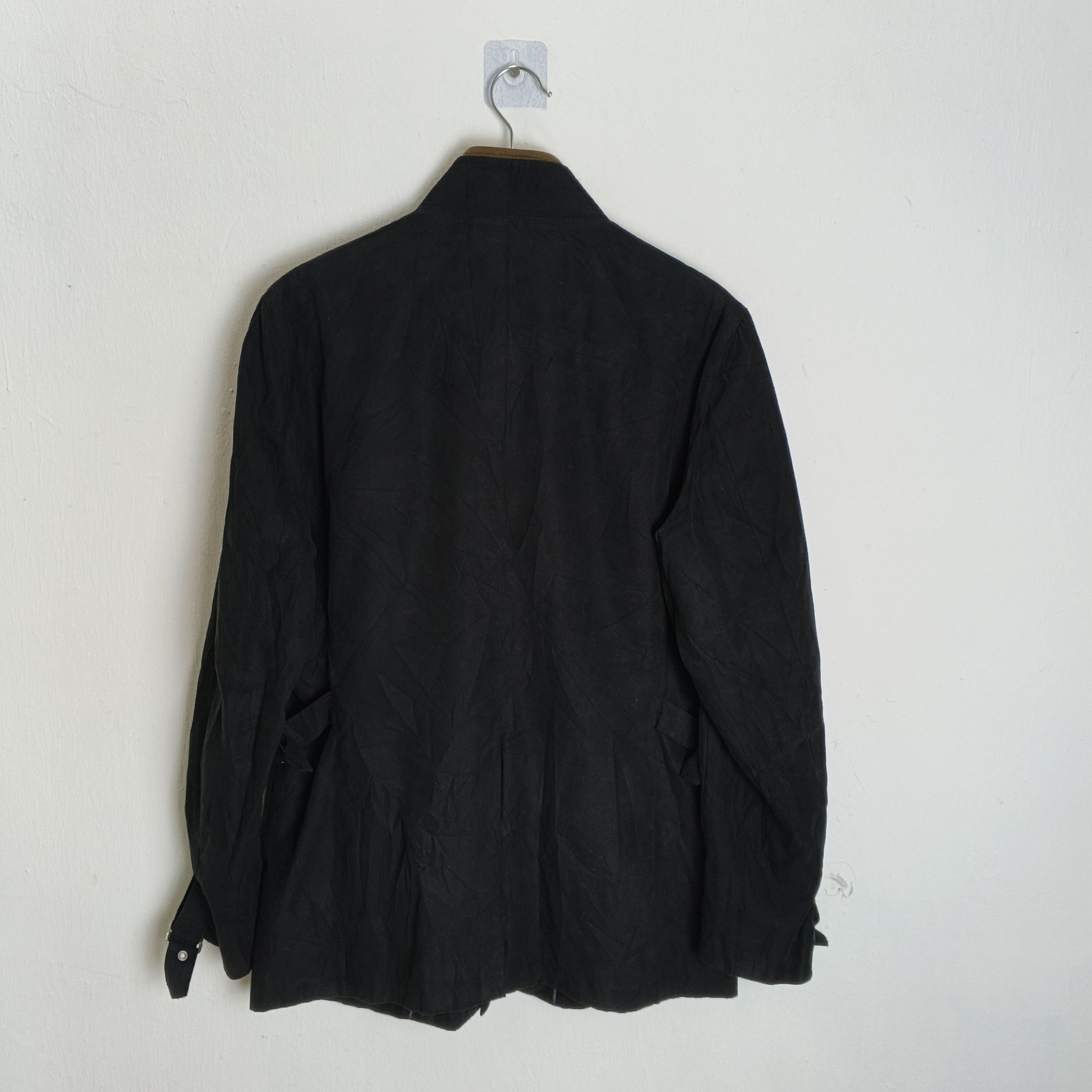 Yohji Yamamoto Vintage Kansai Yamamoto Faux Suede Buckle Jacket Size US L / EU 52-54 / 3 - 8 Thumbnail