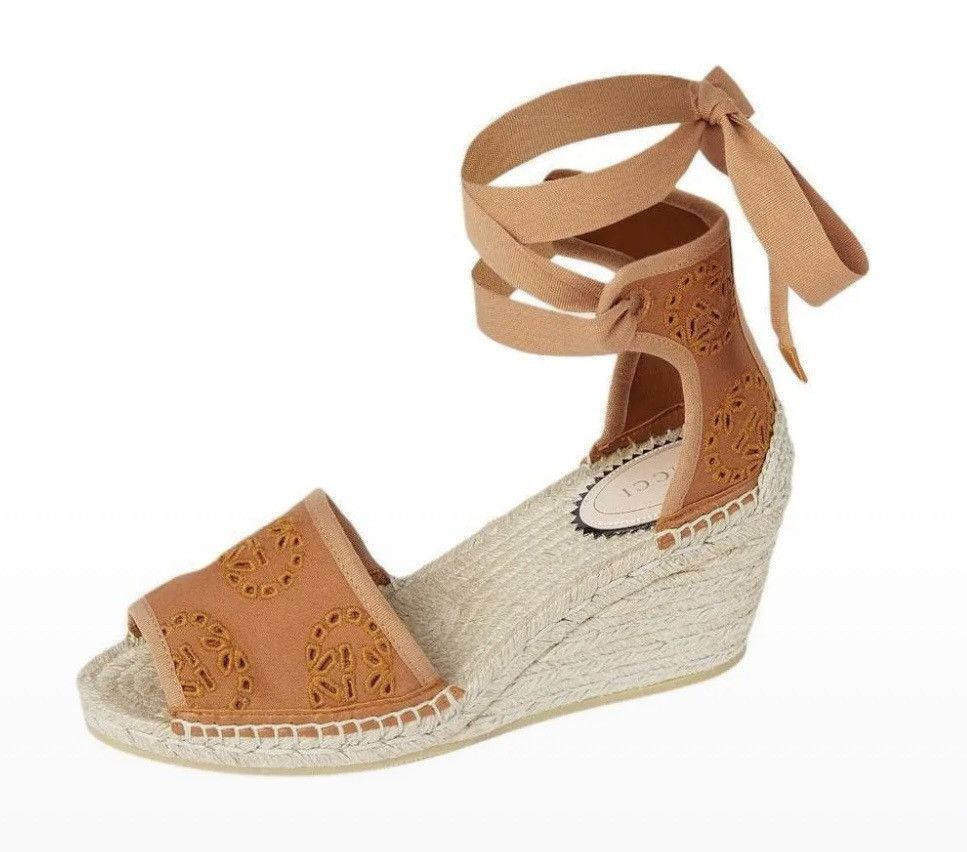 Gucci Gucci Interlocking G One Strap Sandal Espadrille Size US 7.5 / IT 37.5 - 1 Thumbnail