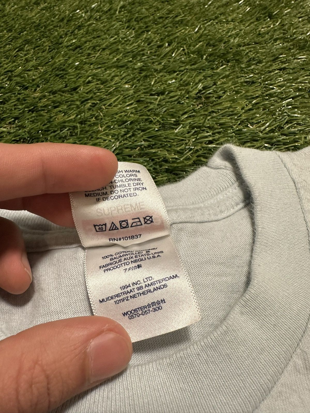 Supreme SS23 Supreme Arabic Logo Tee Ice Blue Size Medium Size US M / EU 48-50 / 2 - 6 Thumbnail
