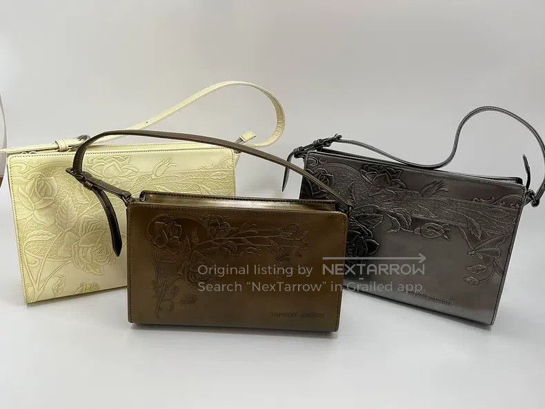 Jean Paul Gaultier Jean Paul Gaultier Ivory Gun Flower Sling Bag Handbag Size ONE SIZE - 8 Thumbnail