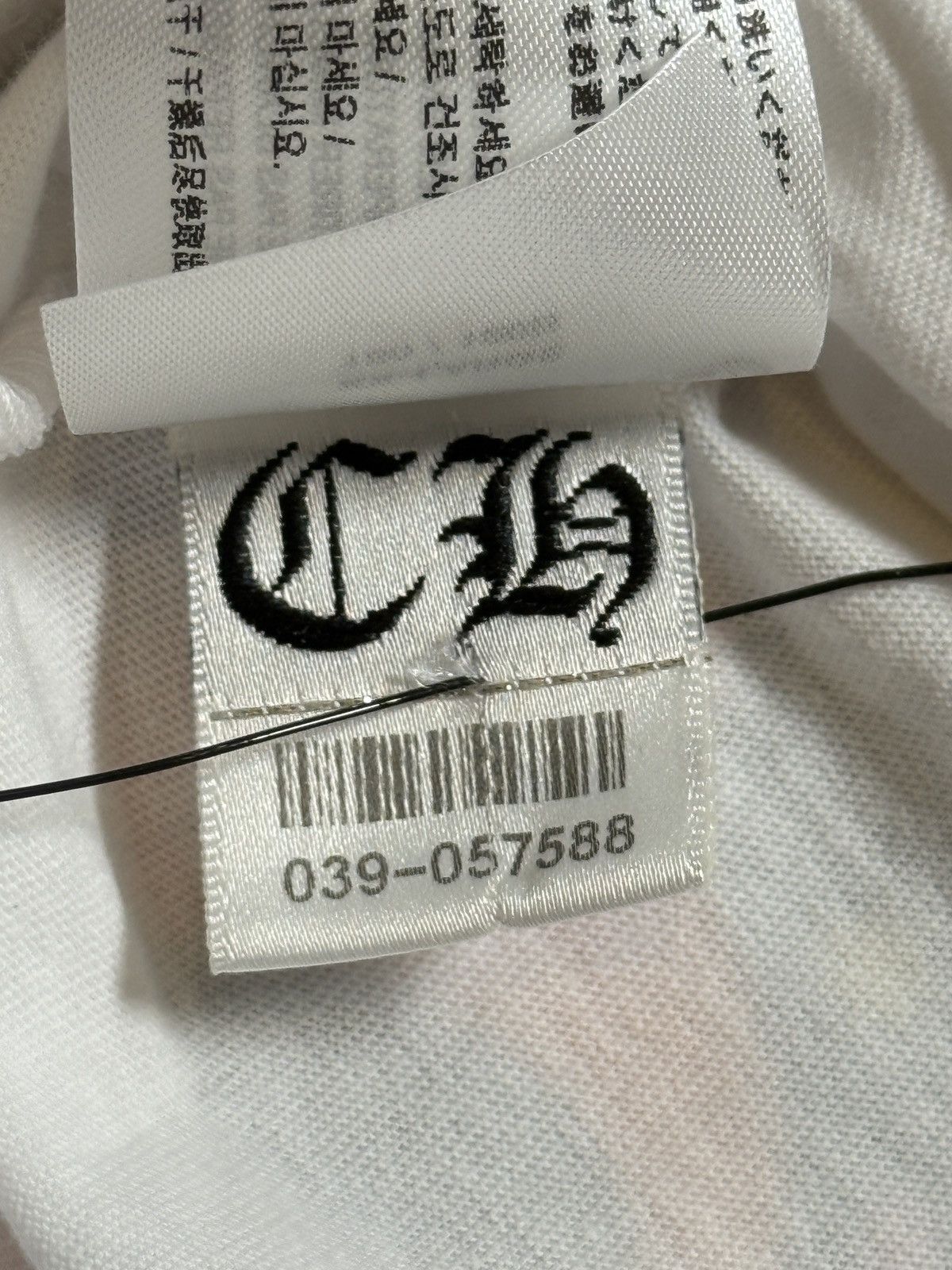 Chrome Hearts Chrome Hearts White Script Logo Long Sleeve Tee Size US XXL / EU 58 / 5 - 11 Thumbnail