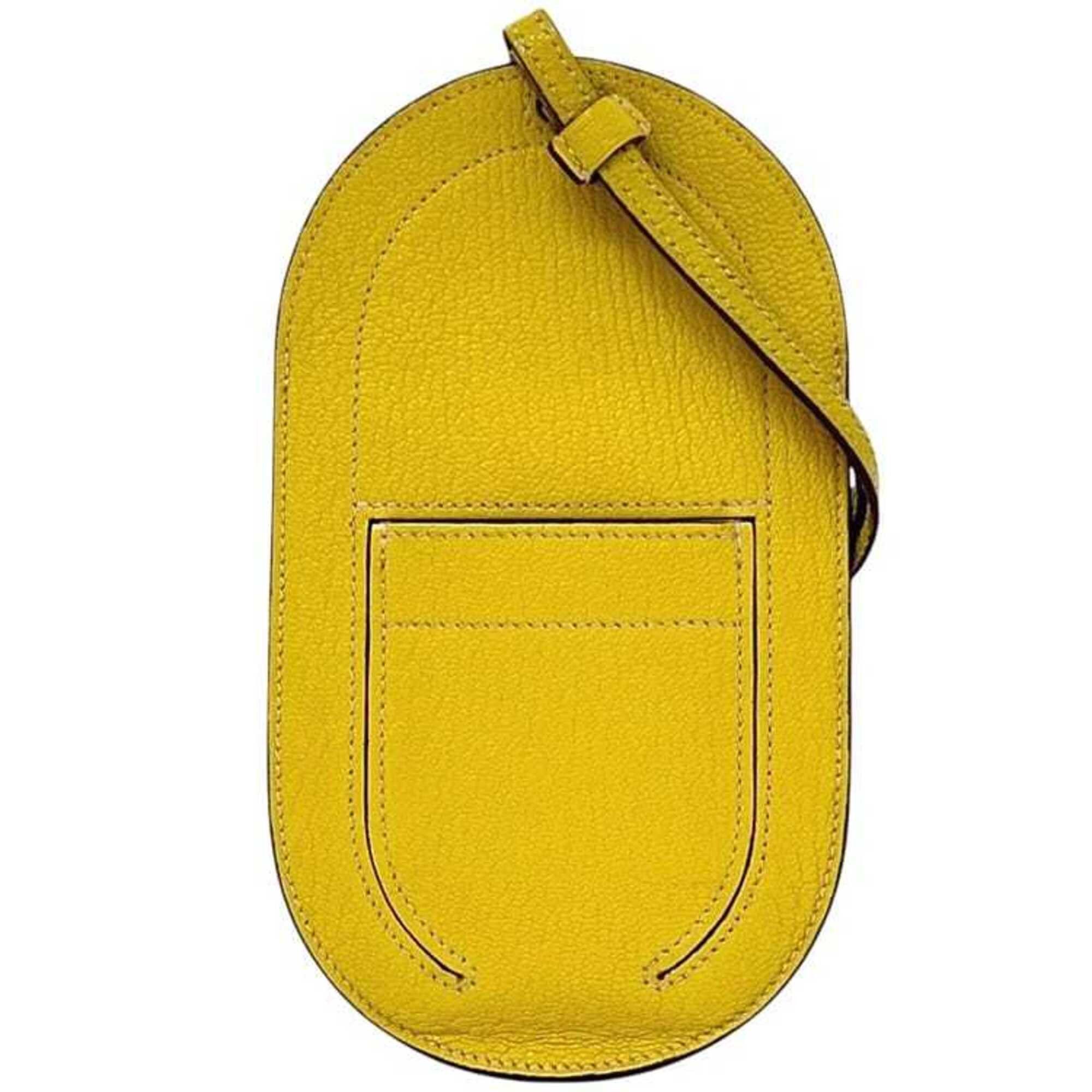 Hermes Hermes Smartphone Shoulder Bag In the Loop To Go PM D Stamp HERMES Chevre Yellow Women's Pouch Size ONE SIZE - 1 Thumbnail