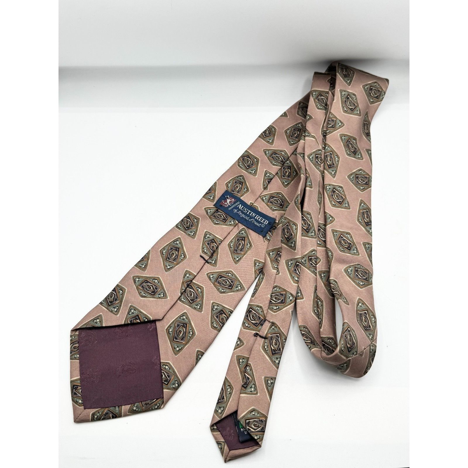Austin Reed Austin Reed of regent street Italy silk print tie necktie Size ONE SIZE - 4 Thumbnail