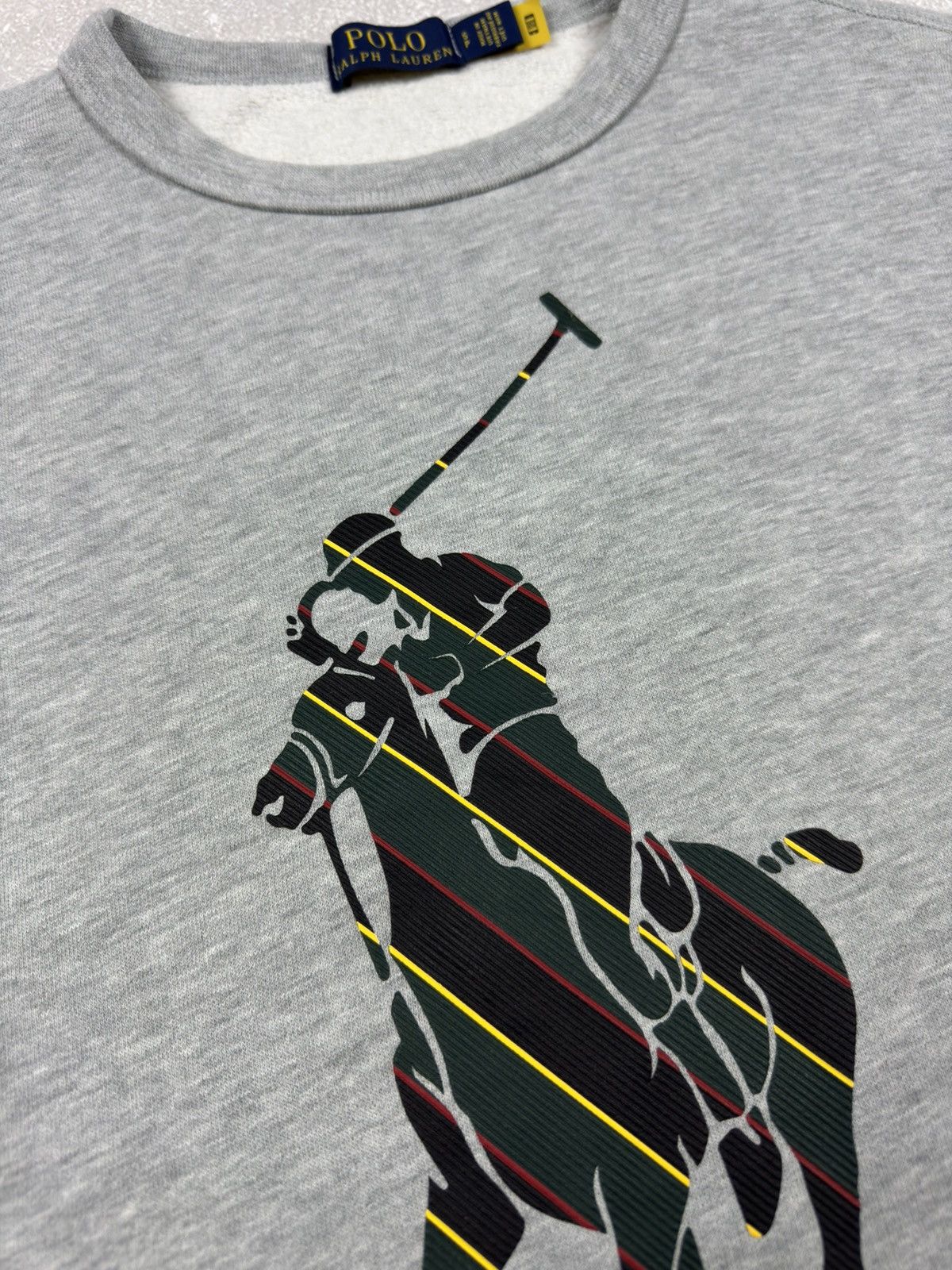 Polo Ralph Lauren Polo Ralph Lauren Big Horse Gray Sweatshirt Crew Neck size S Size US S / EU 44-46 / 1 - 6 Thumbnail