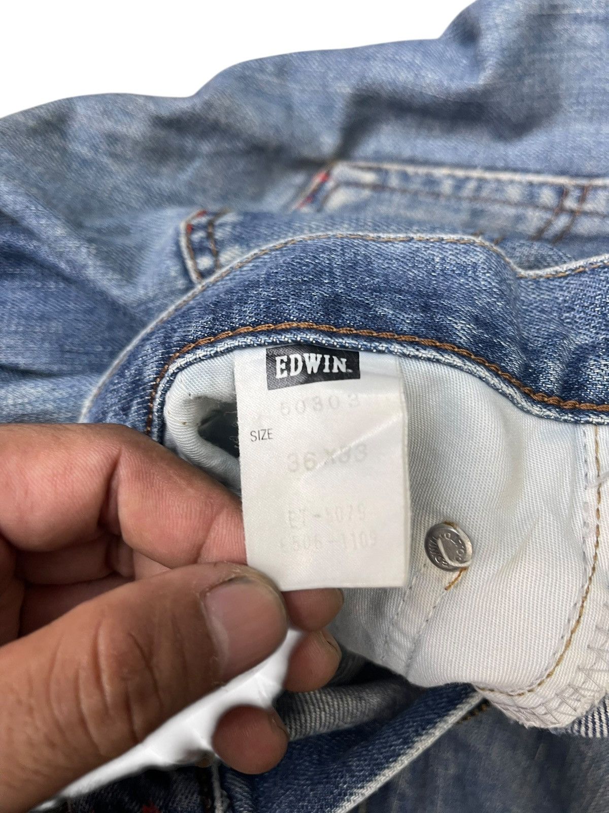 Edwin Vintage Edwin 503 Regular Jeans Streetwear Size US 36 / EU 52 - 8 Thumbnail