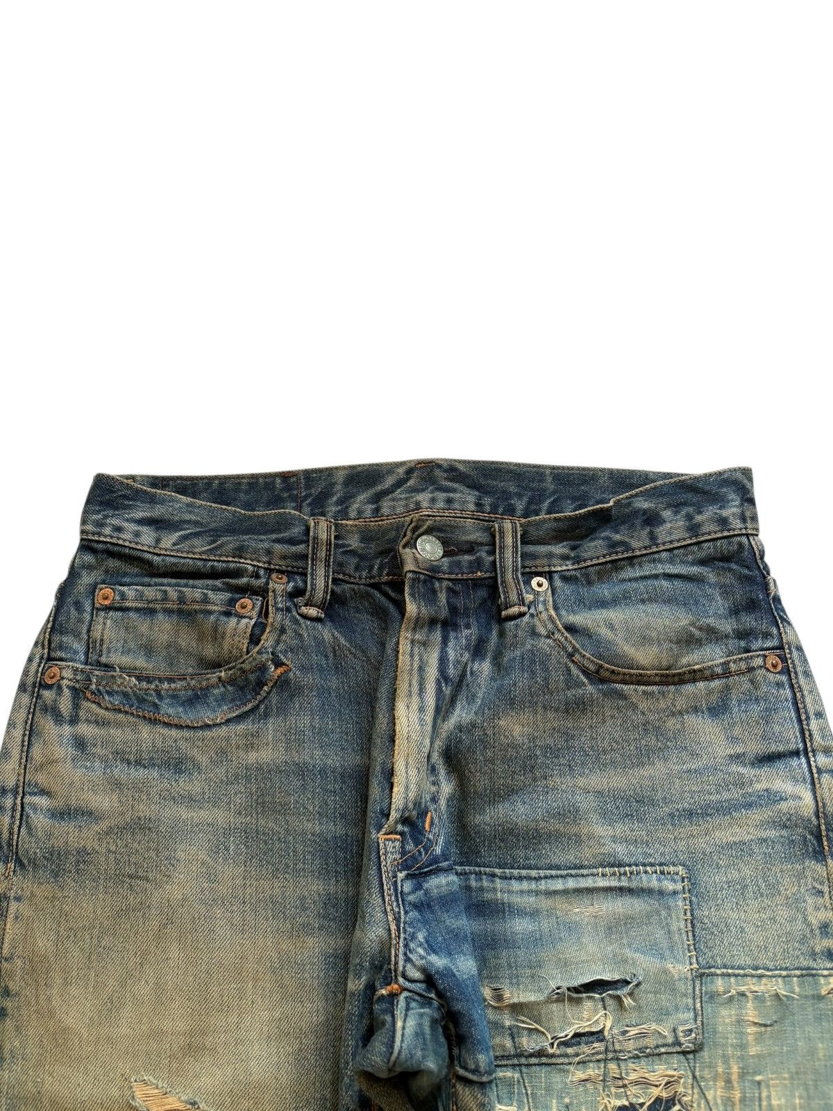 Blue Blue Japan Japanese Hr Market X Blue Blue Japan Mud Wash Loose Jeans Size US 30 / EU 46 - 4 Thumbnail