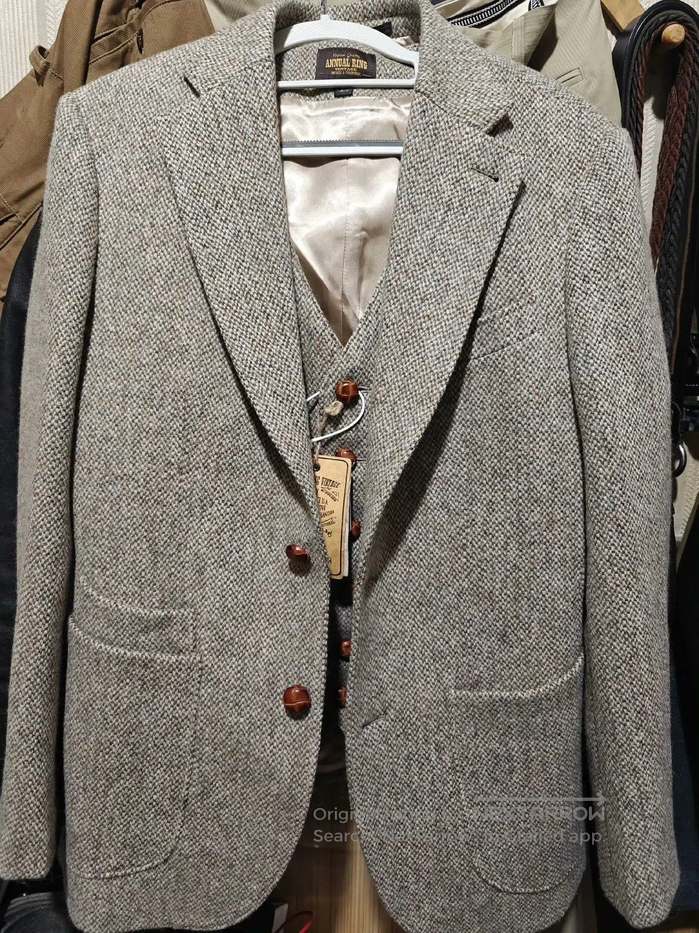 Woolrich Woolen Mills AnnualRing Vintage Tweed Wool Blazer. Size US M / EU 48-50 / 2 - 3 Thumbnail