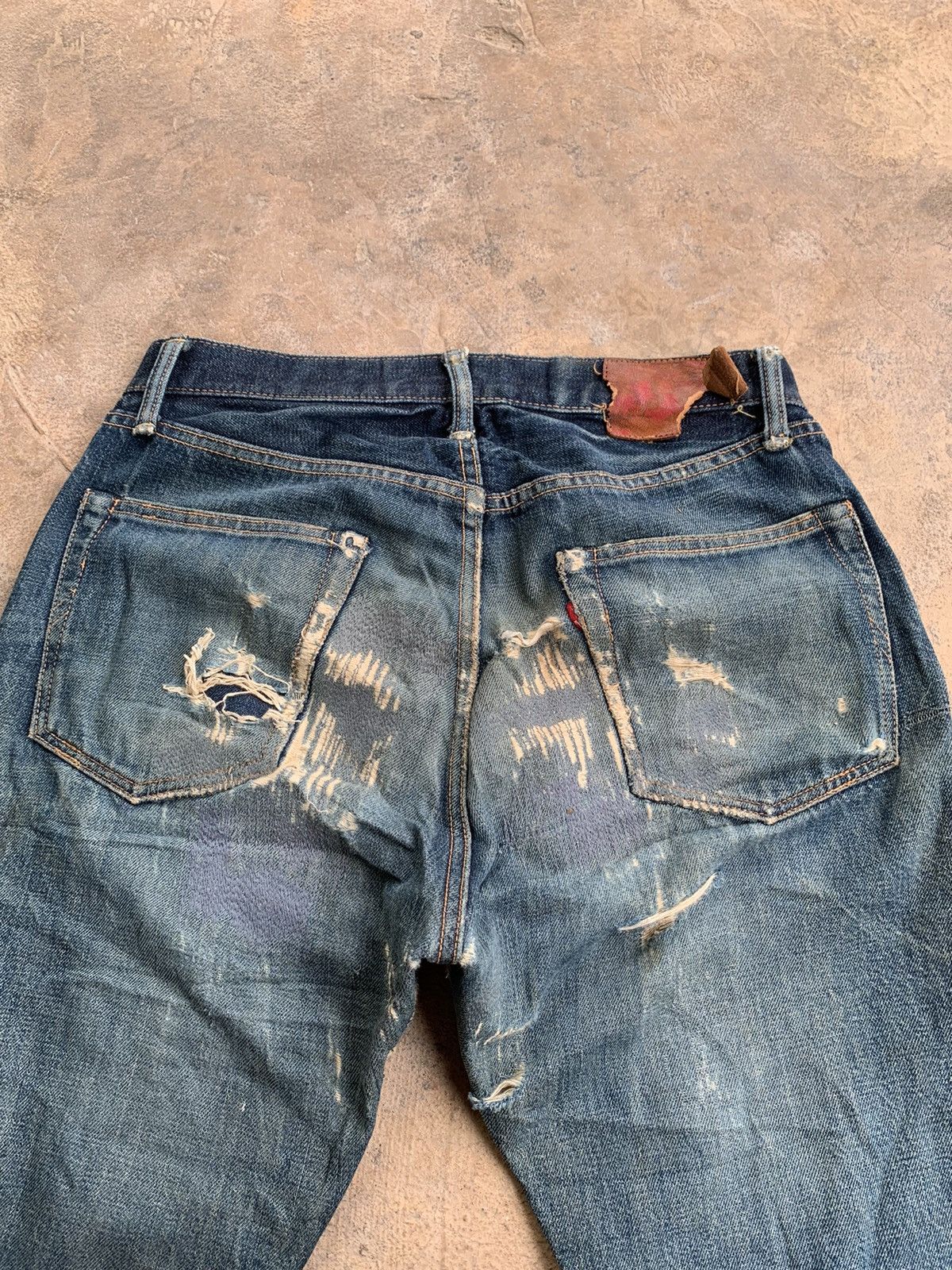 Japanese Brand × Vintage Vintage Go West Yellow divsion Selvedge distressed denim Size US 30 / EU 46 - 18 Thumbnail
