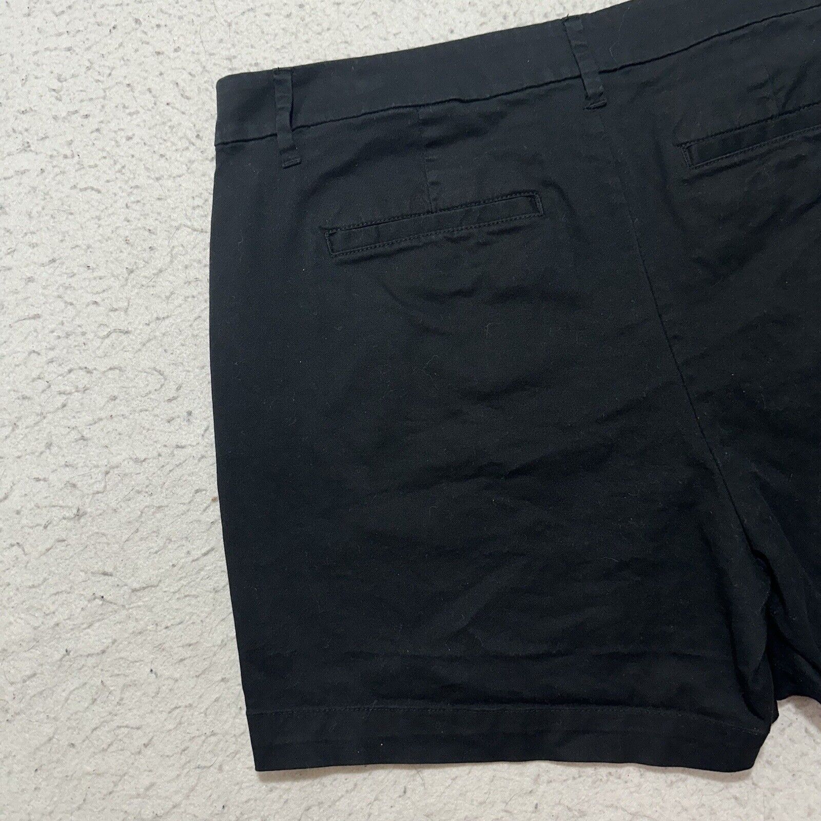 Other A New Day 12 4" Inseam Chino Flat Front Black Shorts Size 34" / US 12 / IT 48 - 8 Thumbnail