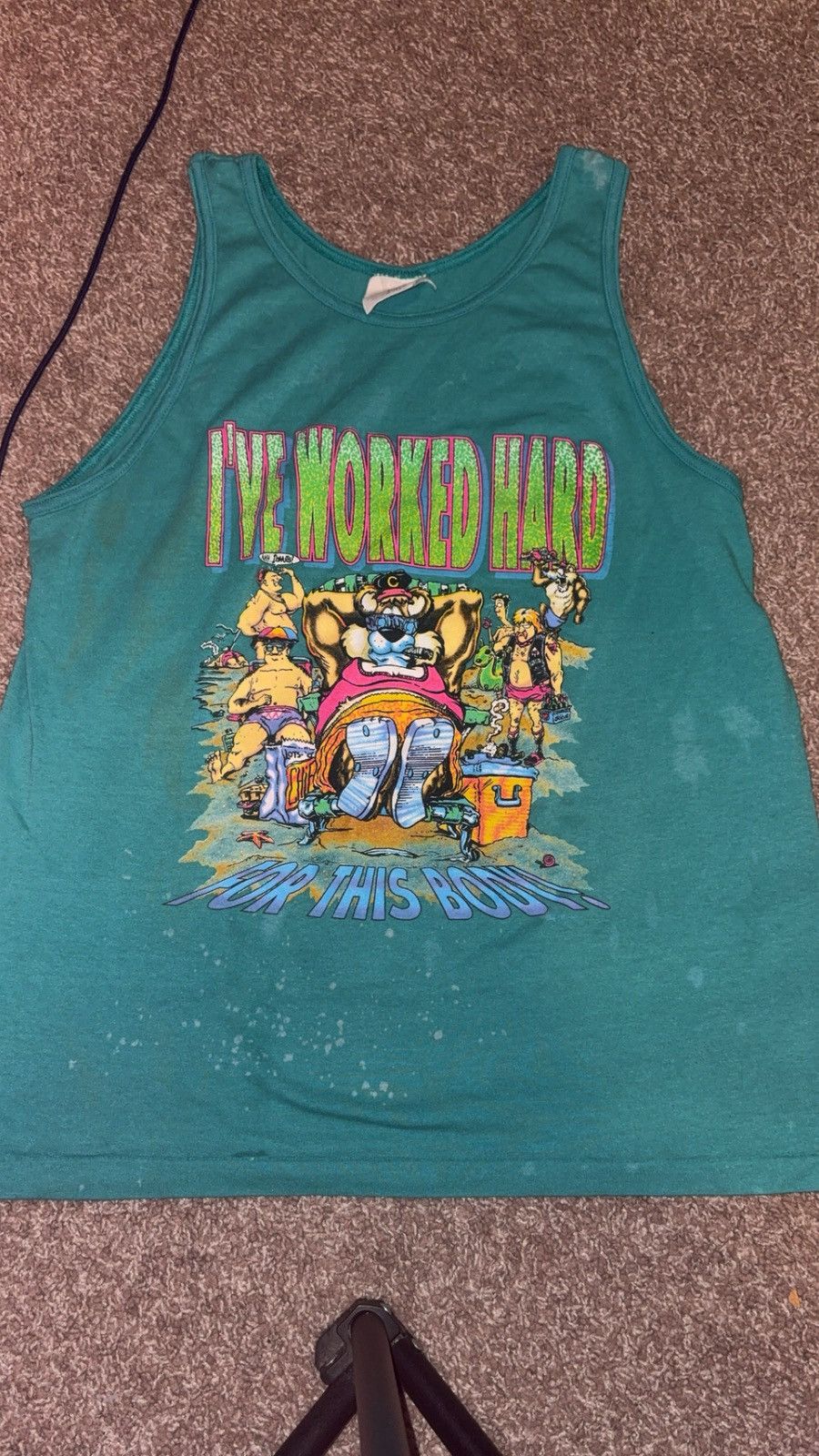 Vintage 90s Tank Top Size US L / EU 52-54 / 3 - 1 Thumbnail
