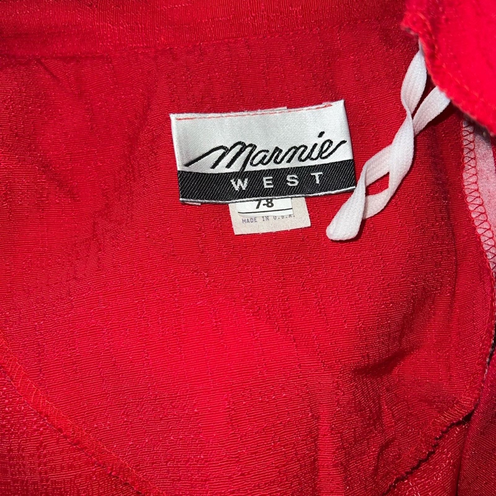 Vintage Fabulous NEW Vintage 1980s Marnie West Cropped Blazer! Size M / US 6-8 / IT 42-44 - 6 Thumbnail