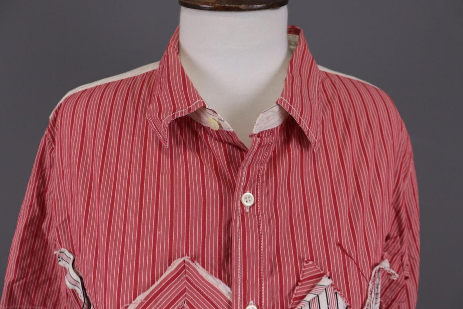 Designer Le Jean Marithe Francois Girbaud Patched Shirt Size USA 36 Size M / US 6-8 / IT 42-44 - 3 Thumbnail