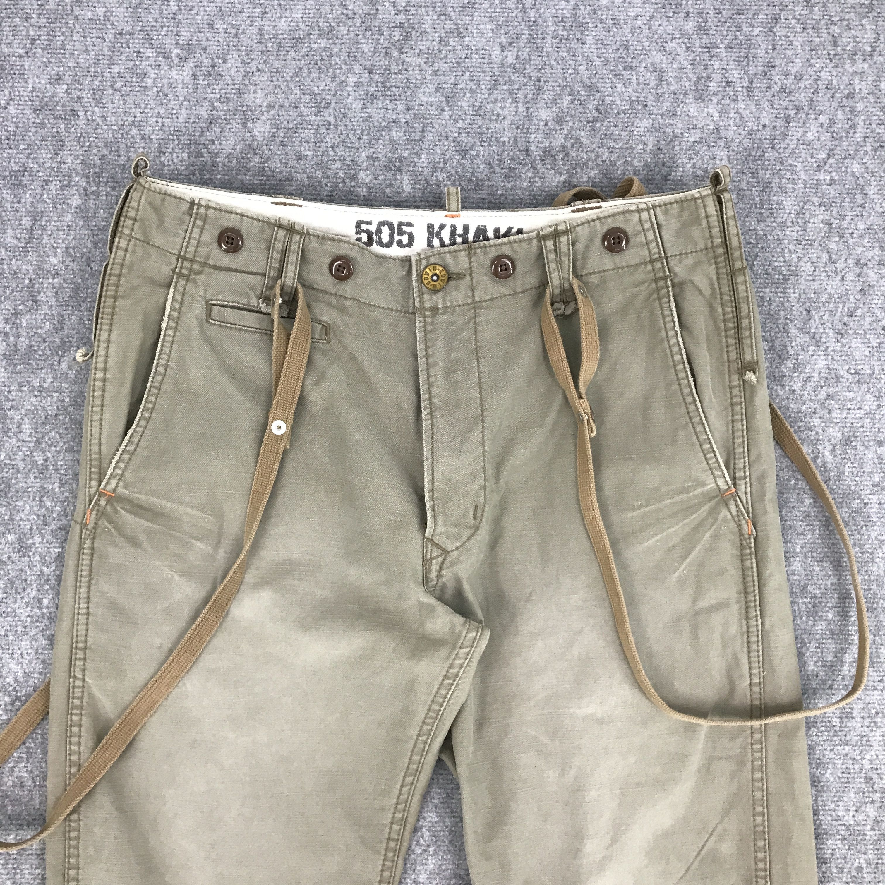 Edwin × Japanese Brand FLARE EDWIN 505 KHAKI BOOTCUT DESIGN PANTS Size US 32 / EU 48 - 3 Thumbnail
