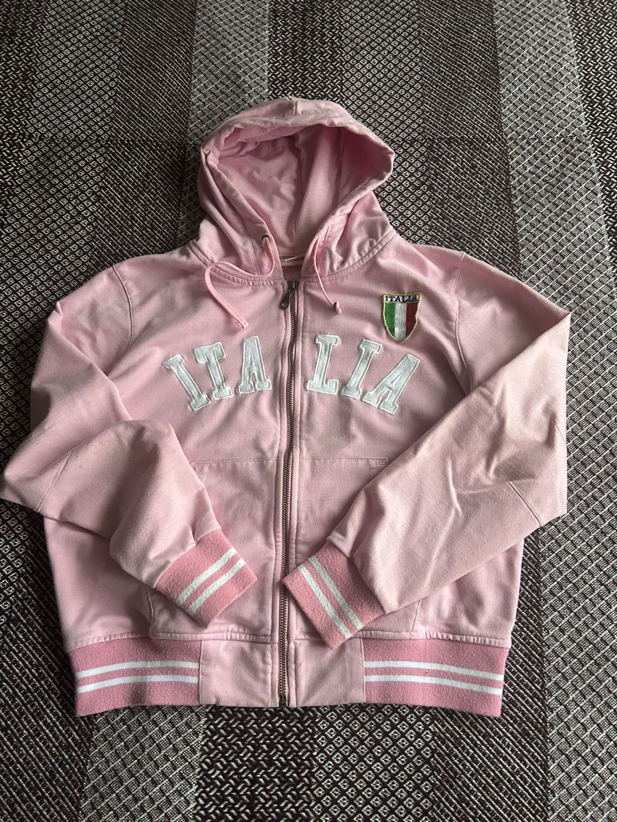 Vintage Vintage Zip Up Hoodie Italia Big Logo Streetweae Y2K Size M Size M / US 6-8 / IT 42-44 - 10 Thumbnail