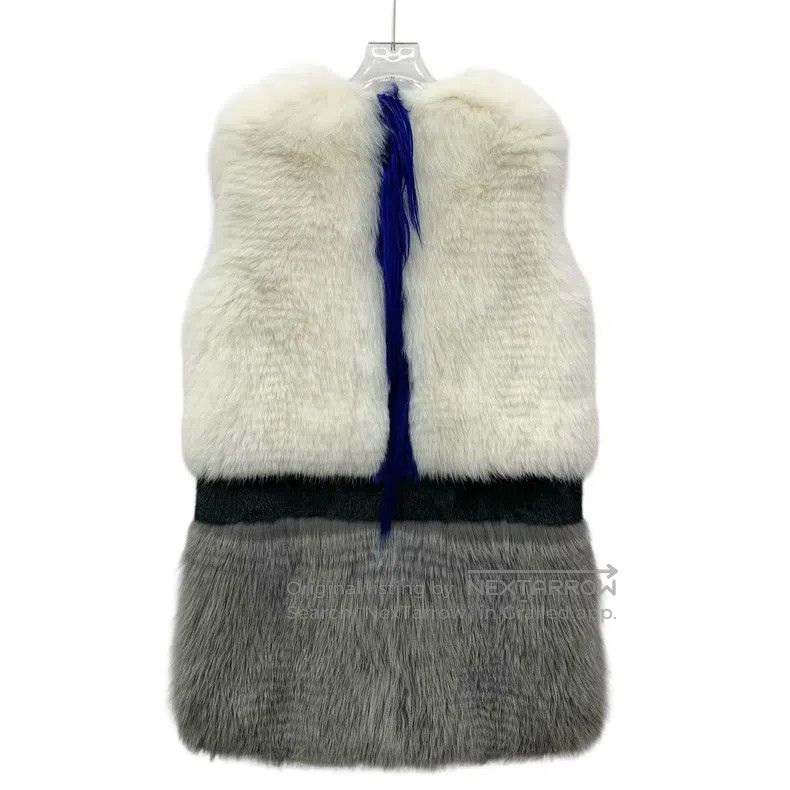 Fendi Fendi Karl Lagerfeld series color block mink fur vest coat Size XS / US 0-2 / IT 36-38 - 2 Thumbnail