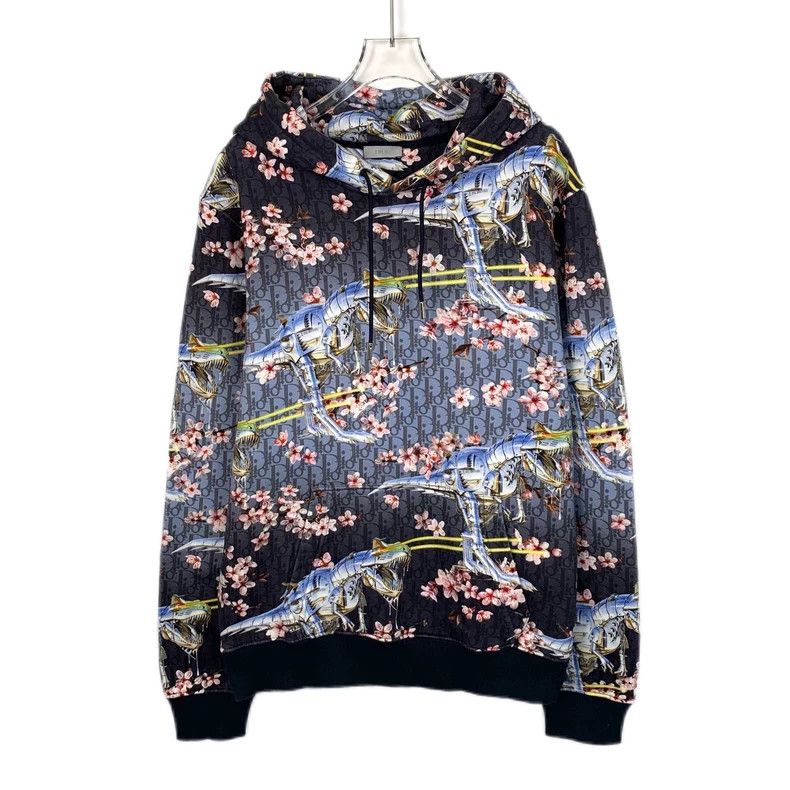 Dior Dior Colorful floral full-print cotton hooded drawstring lo Size US M / EU 48-50 / 2 - 1 Thumbnail