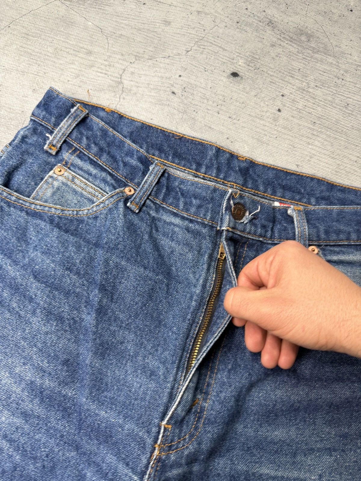 Levi's Jeans 80s Vintage Levi's 517 Light Wash Flared Jeans Size US 36 / EU 52 - 8 Thumbnail