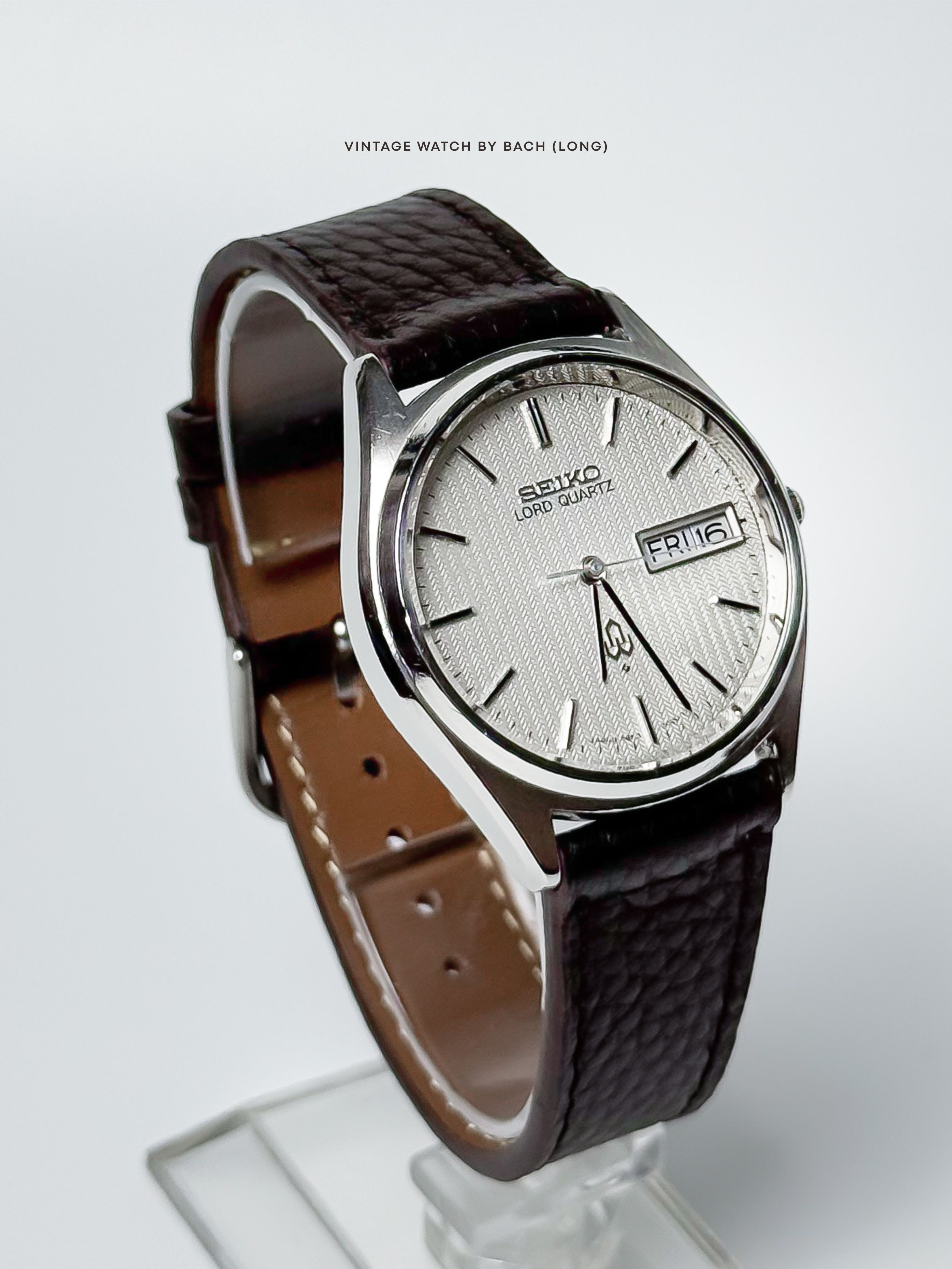 Seiko Seiko Lord Quartz 7853-7020 White Patterned Dial Size ONE SIZE - 6 Thumbnail