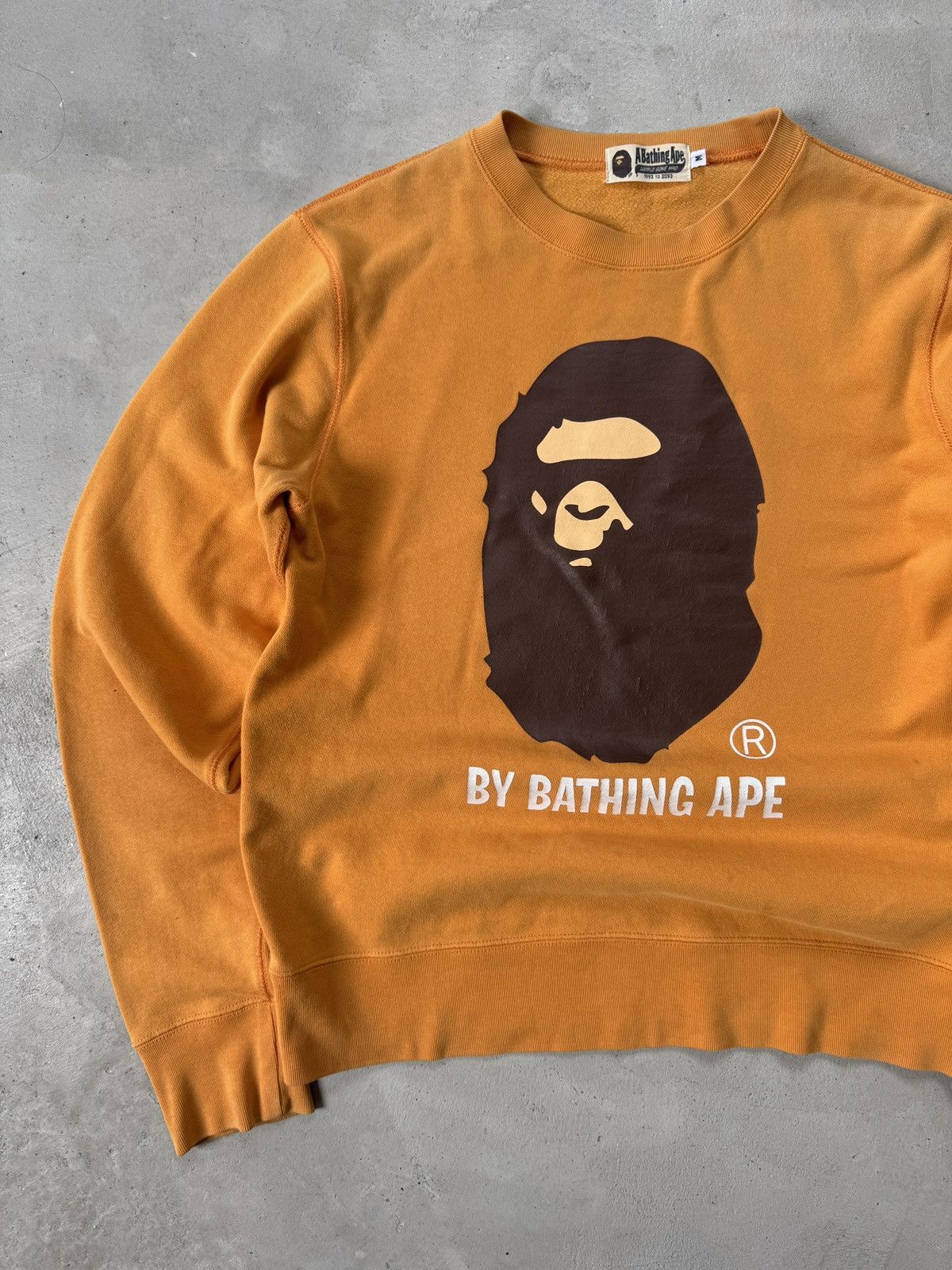 Bape A Bathing Ape BAPE Big Face Logo Orange 🍊 Size US M / EU 48-50 / 2 - 3 Thumbnail