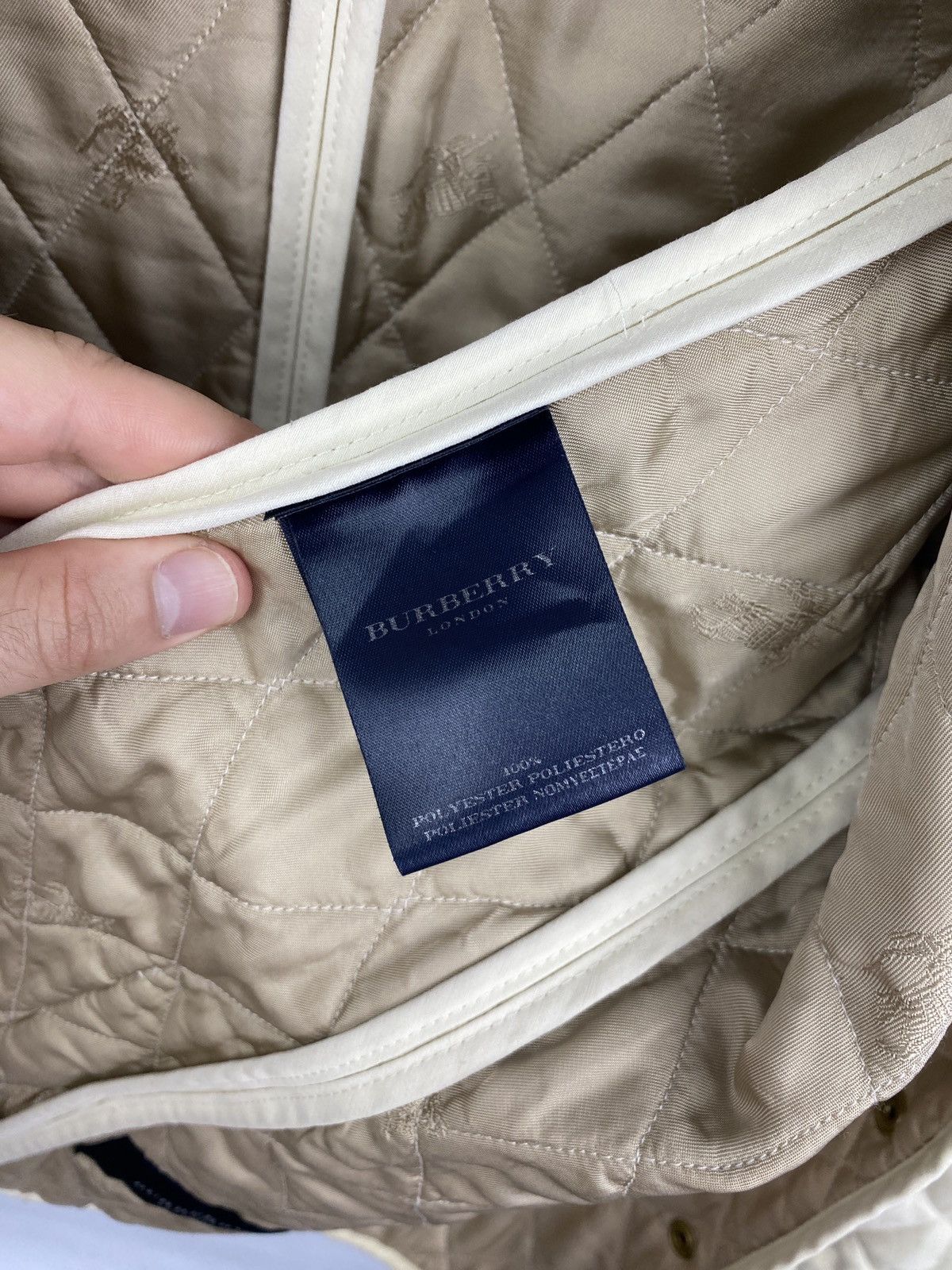 Burberry 🇬🇧 Vintage 90s Burberry London Brit Jacket Rare Retro Hype Size M / US 6-8 / IT 42-44 - 8 Thumbnail
