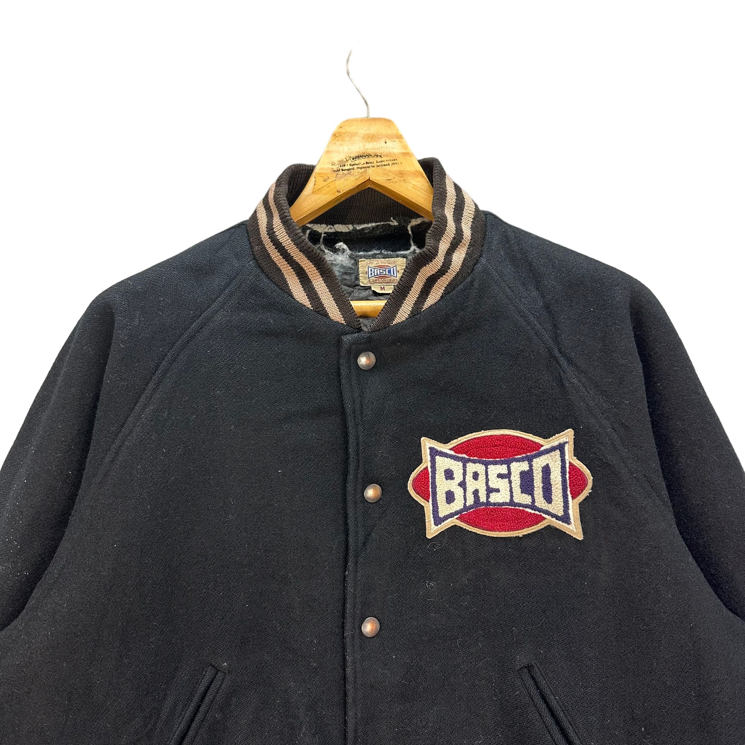 Basco TRASHED🔥 BASCO AMERICAN WOOL VARSITY JACKET #8277-221 Size US M / EU 48-50 / 2 - 2 Thumbnail