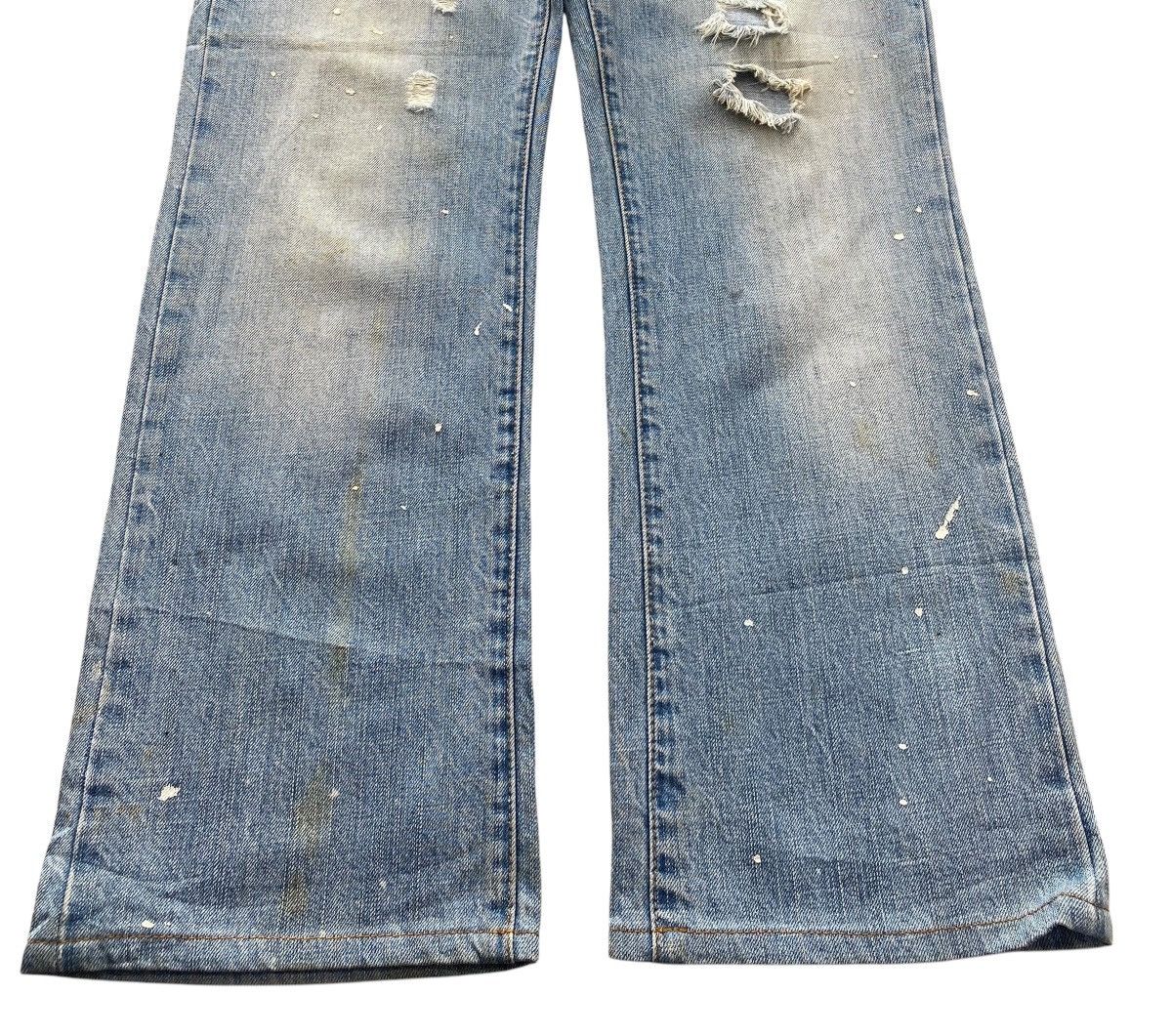 Abercrombie & Fitch Abercrombie & Fitch Faded Wash Paint Splash Boot Cut Jeans Size US 32 / EU 48 - 5 Thumbnail