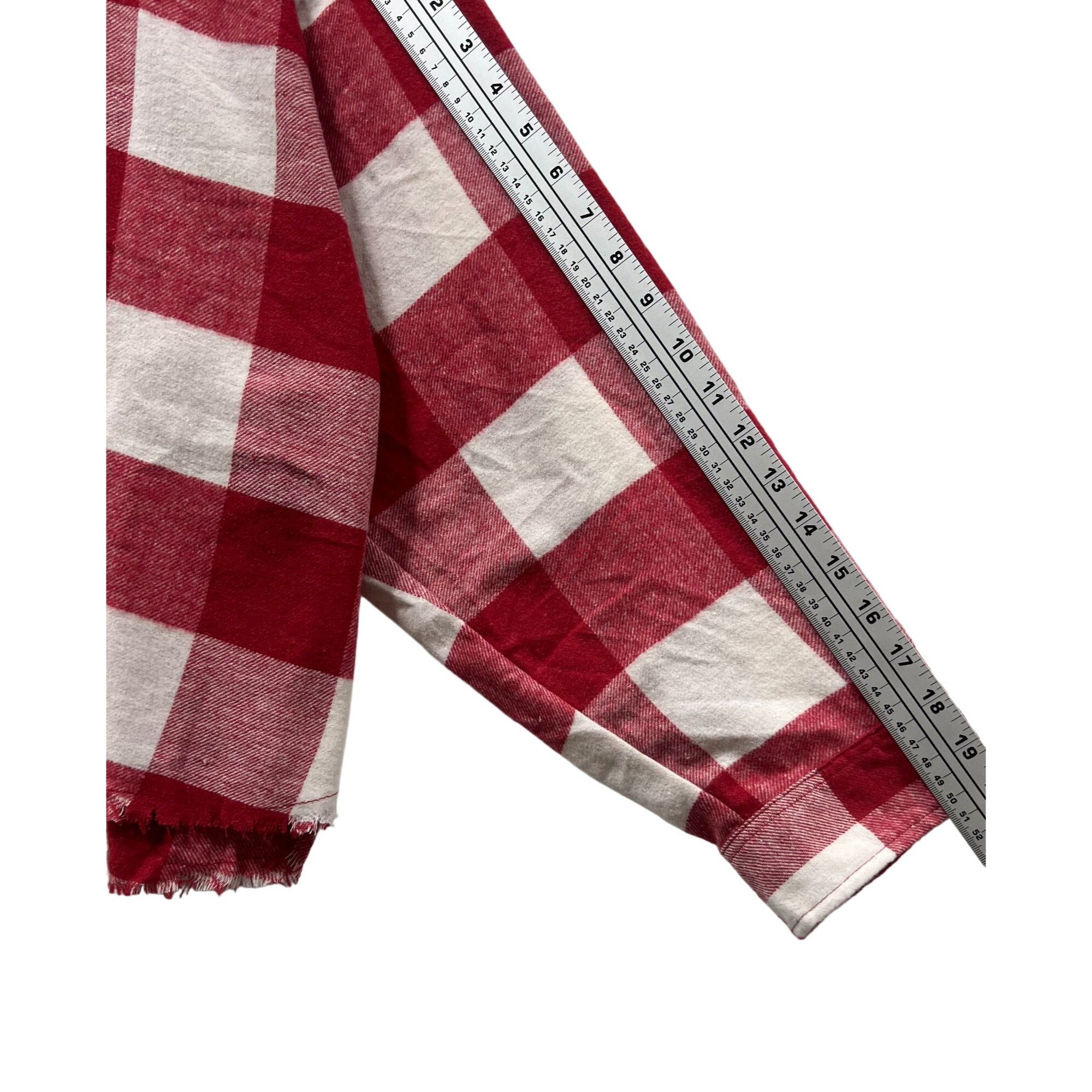 Other Rue + - Women's Long Sleeve Plaid Shirt - Red/White - 3X Size 3XL / US 20-22 - 7 Thumbnail