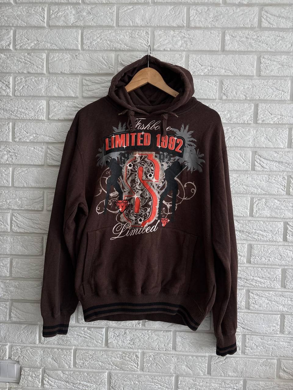 Other Fishbone hoodie big loge vintage 1992 rare brown Y2K SKATE Size US M / EU 48-50 / 2 - 2 Thumbnail