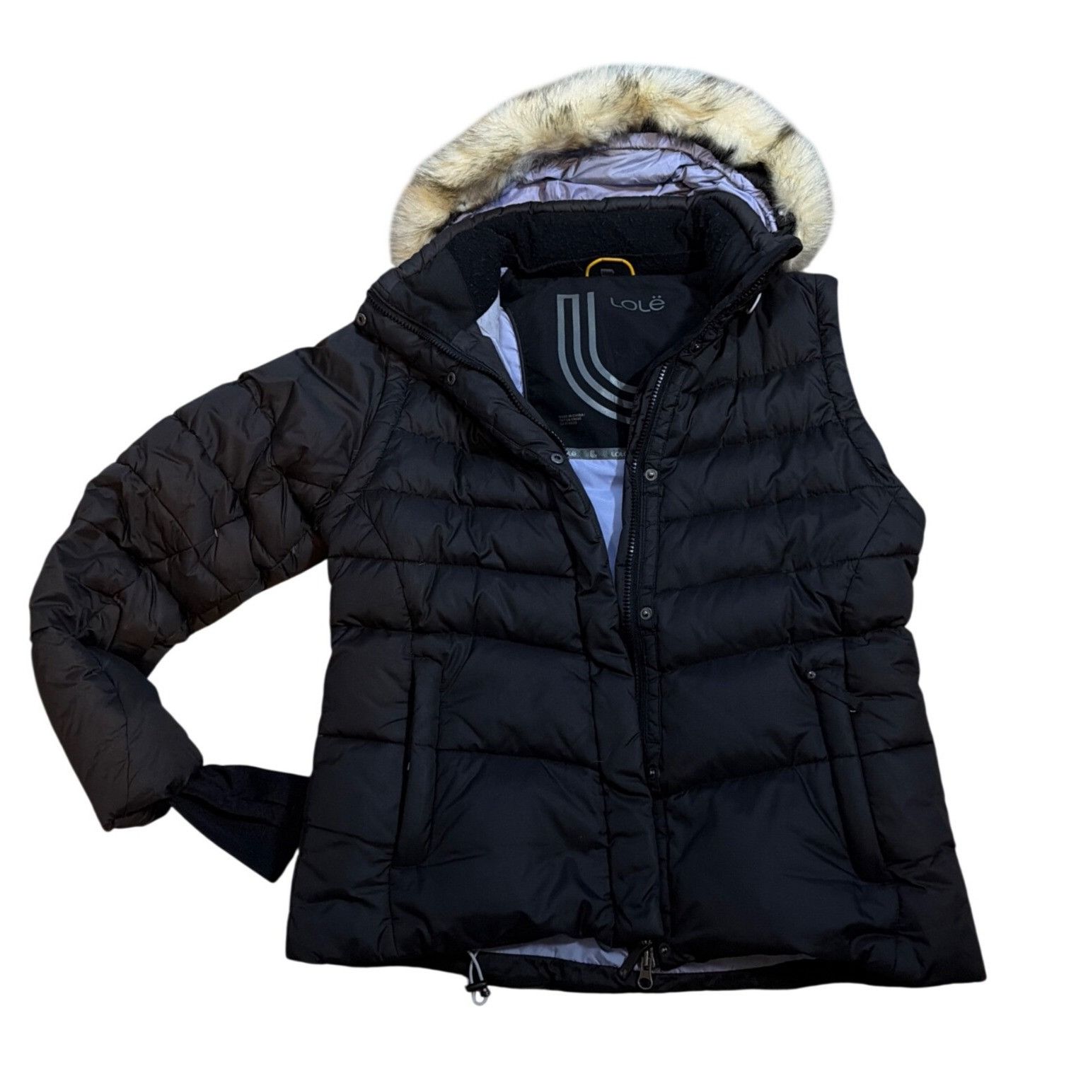 Other Lole Black Down Puffer Ski Jacket Convertible Vest Women's 8 Size M / US 6-8 / IT 42-44 - 4 Thumbnail