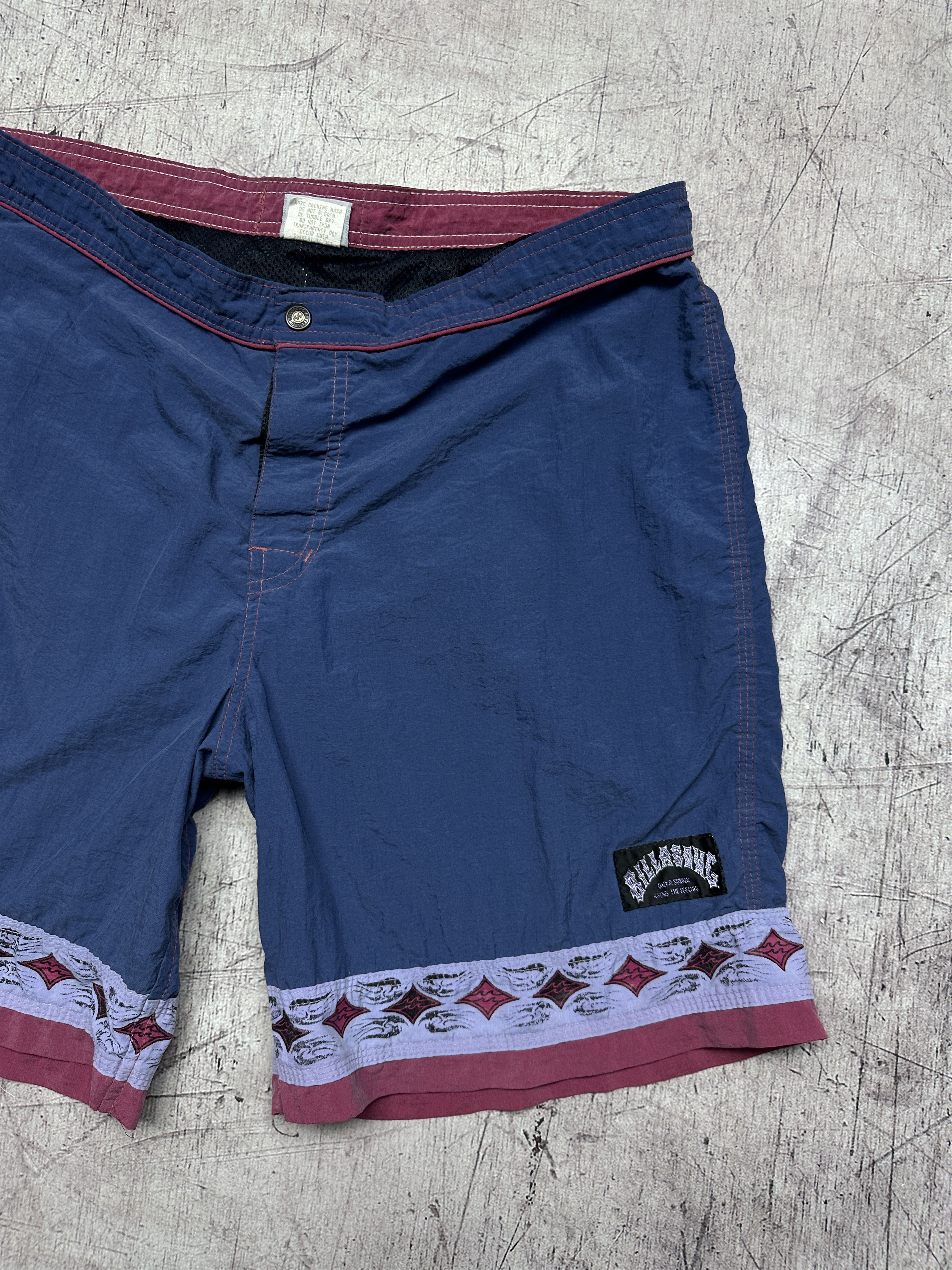 Billabong Billabong Vintage Mens Nylon Surf Style Shorts Size US 38 / EU 54 - 2 Thumbnail