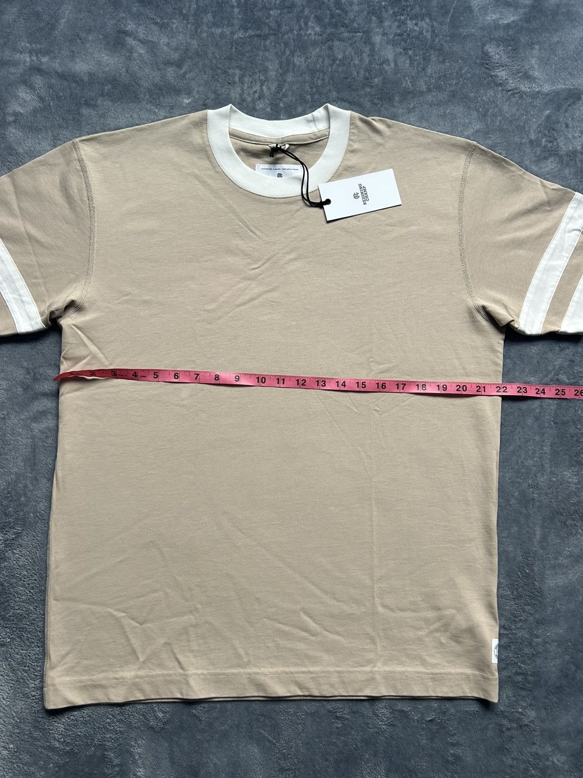 Reigning Champ Reigning Champ Short Sleeve Football T-Shirt Dune — Size M Size US M / EU 48-50 / 2 - 2 Thumbnail