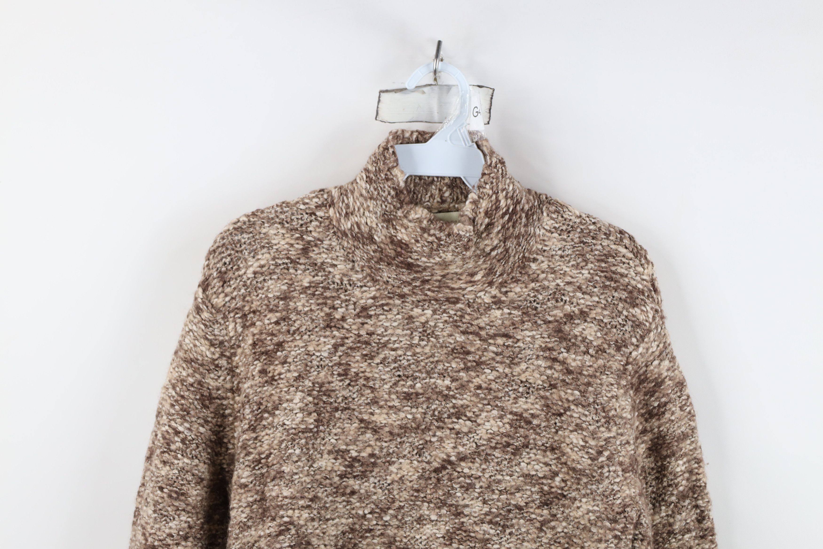Vintage Vintage 90s Streetwear Wool Blend Knit Mock Neck Sweater Size M / US 6-8 / IT 42-44 - 2 Thumbnail