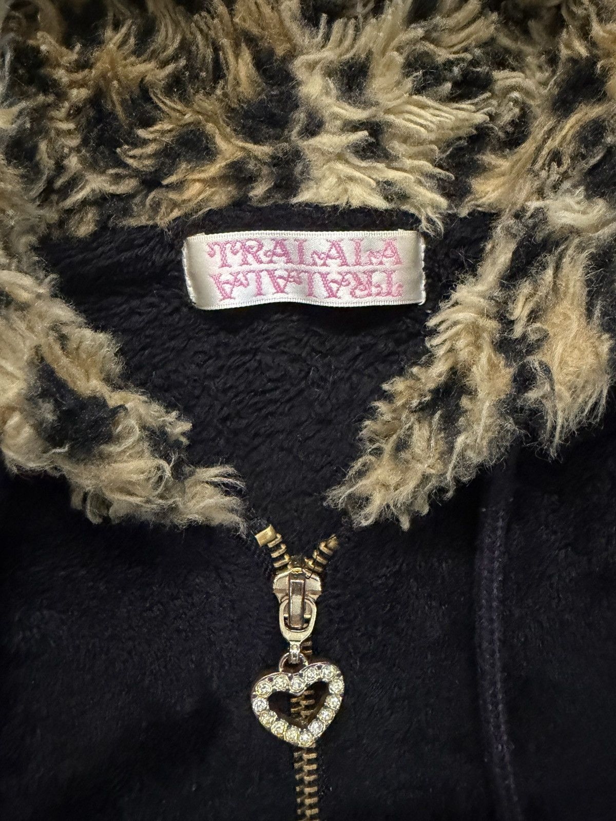 Japanese Brand Tralala Liz Lisa - Lolita Cheetah Print Fur Sherpa Hoodie Size S / US 4 / IT 40 - 3 Thumbnail