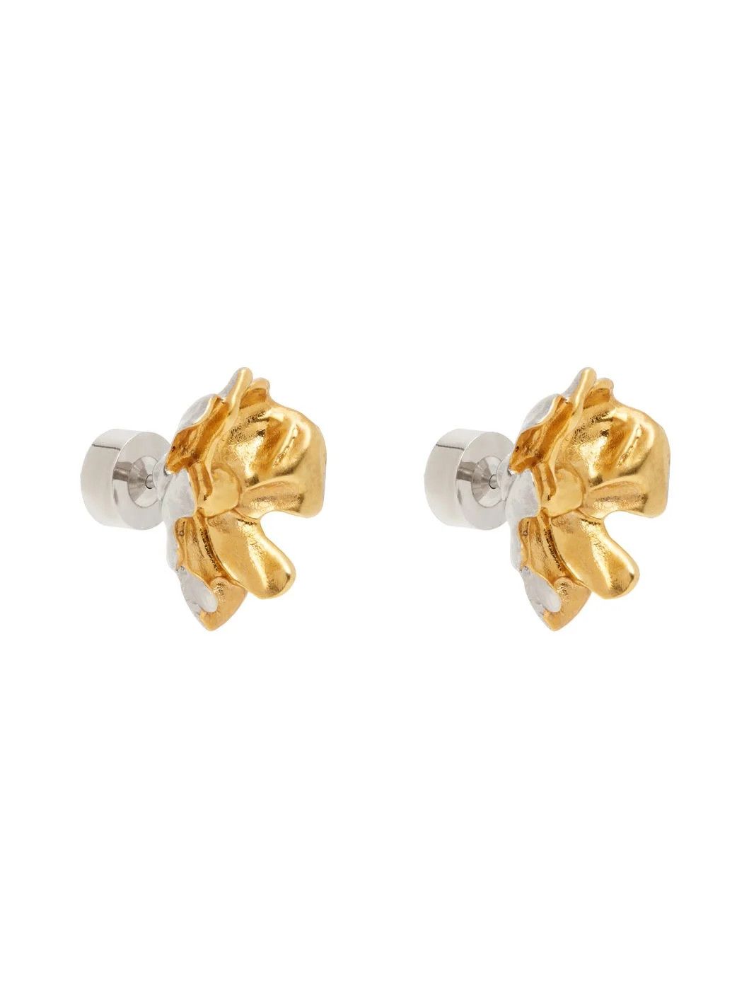 Marni o1w1db11125 Size :OS/Flower Stud Earrings in Golden Size ONE SIZE - 2 Thumbnail