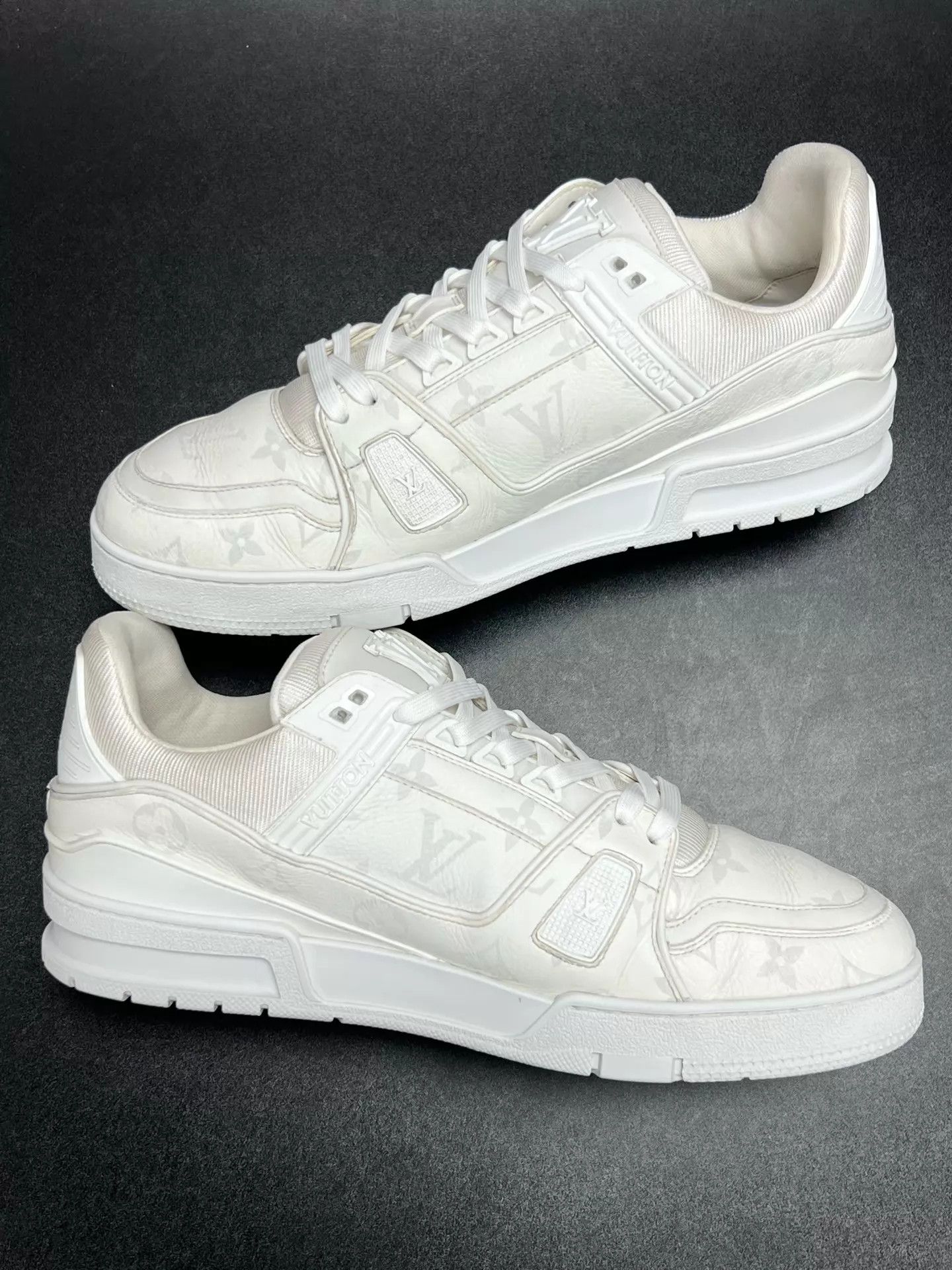 Louis Vuitton LV Trainer Floral Monogram White UK9/43 (New) Size US 10 / EU 43 - 6 Thumbnail