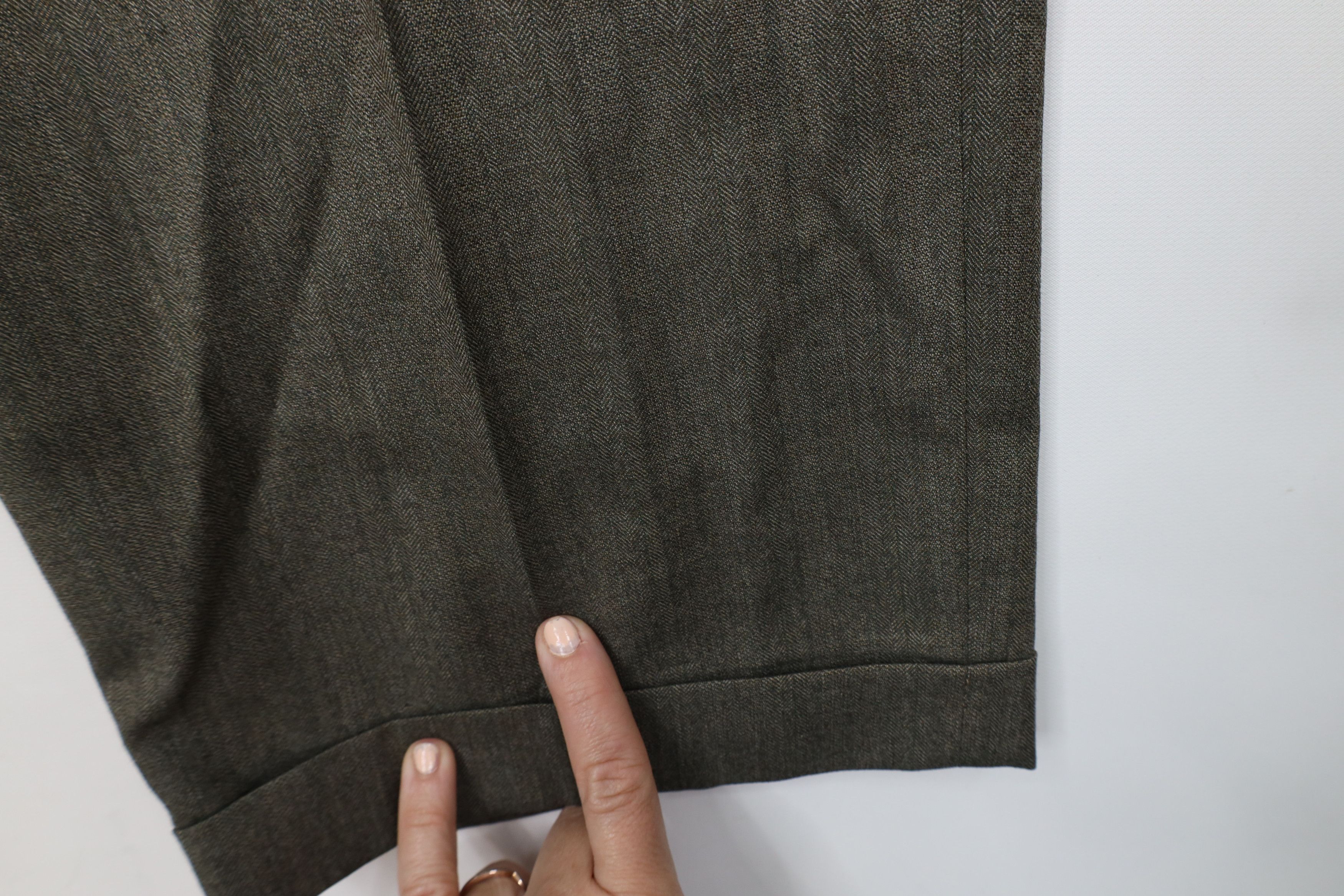 Vintage Vintage 70s Streetwear Herringbone Wide Leg Chino Pants USA Size US 34 / EU 50 - 5 Thumbnail