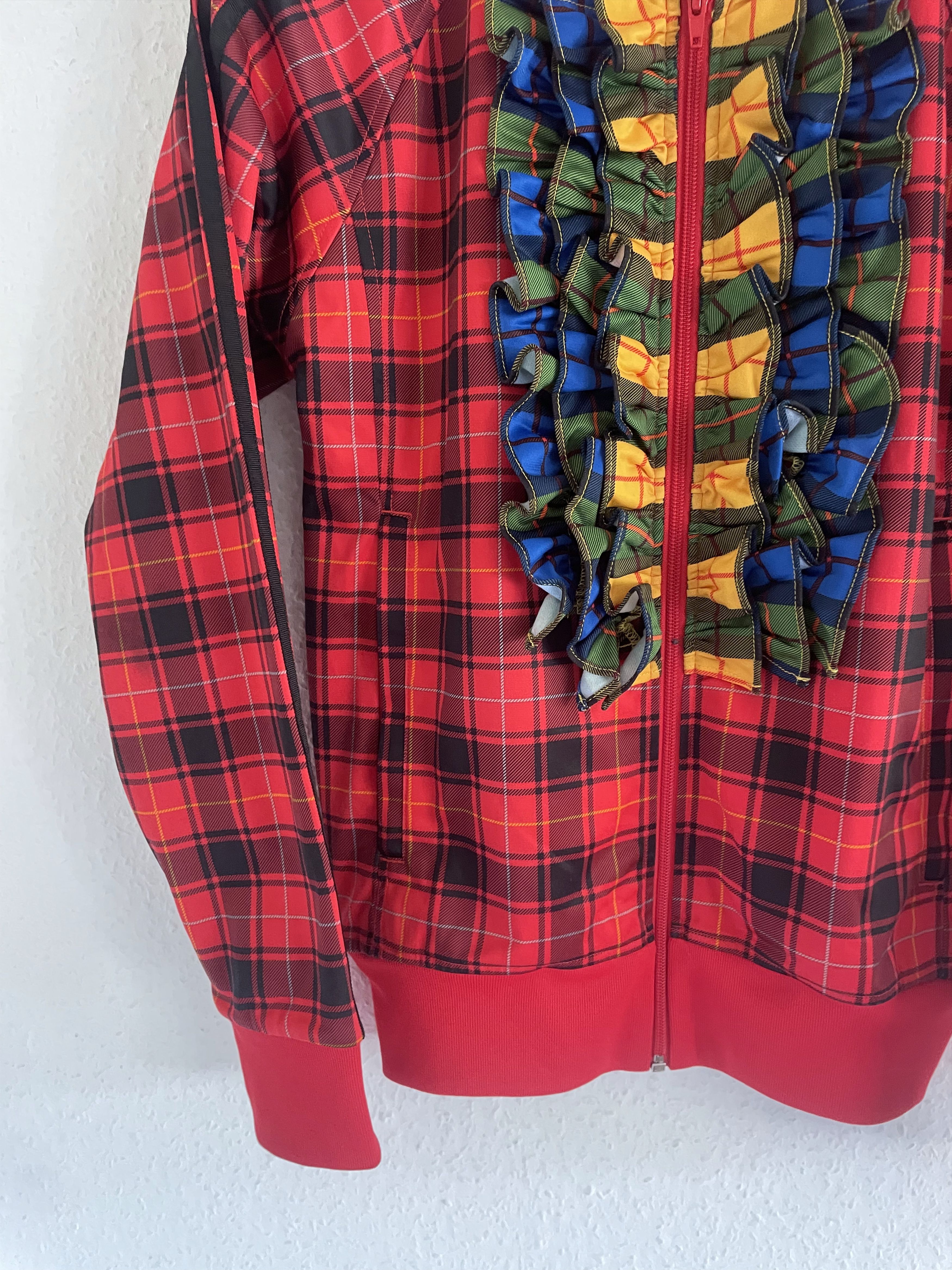Adidas × Jeremy Scott SS13 Ruffle Plaid Track Jacket Size US S / EU 44-46 / 1 - 6 Thumbnail