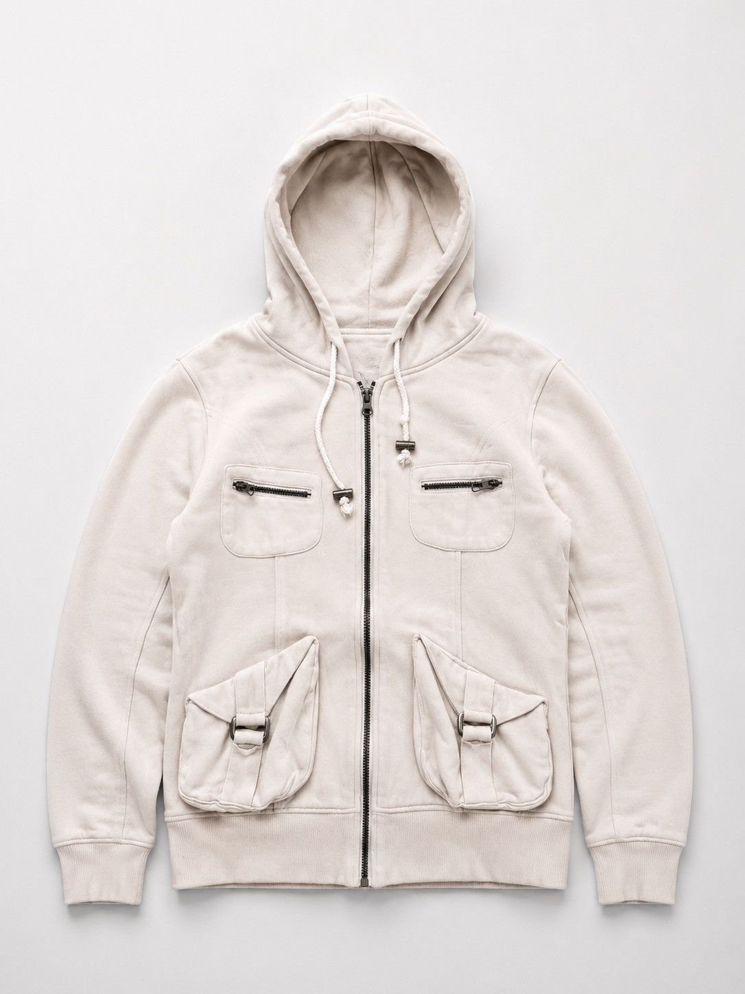 Japanese Brand Japanese Grazie Soft Pink Multi Pocket Zip Jacket Hoodie Size M / US 6-8 / IT 42-44 - 1 Thumbnail