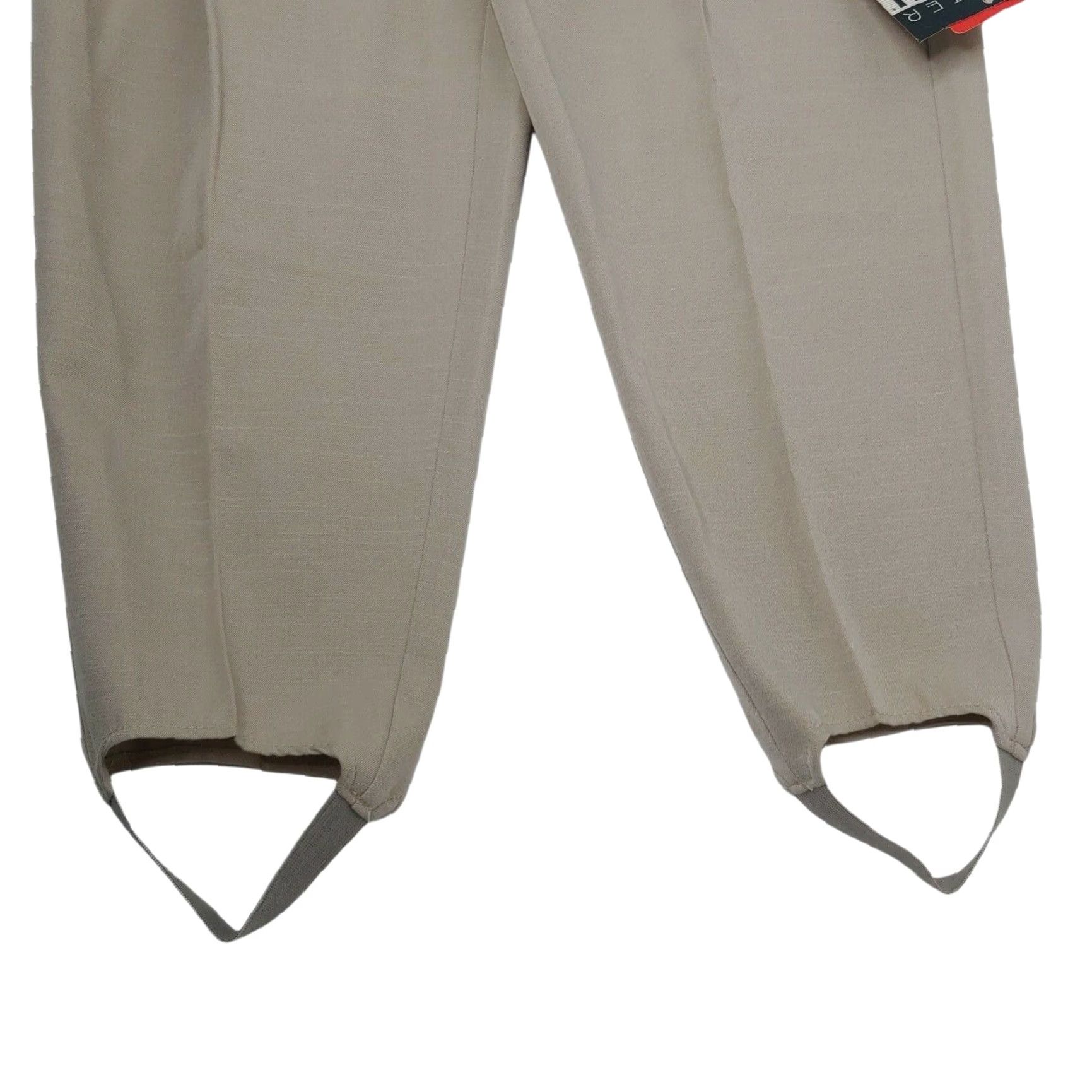 Vintage VINTAGE Counterparts Stirrup Pants PANT Regular 14 SHORT Beige Stirrup 80s Retro NOSTock Size 36" / US 14 / IT 50 - 3 Thumbnail