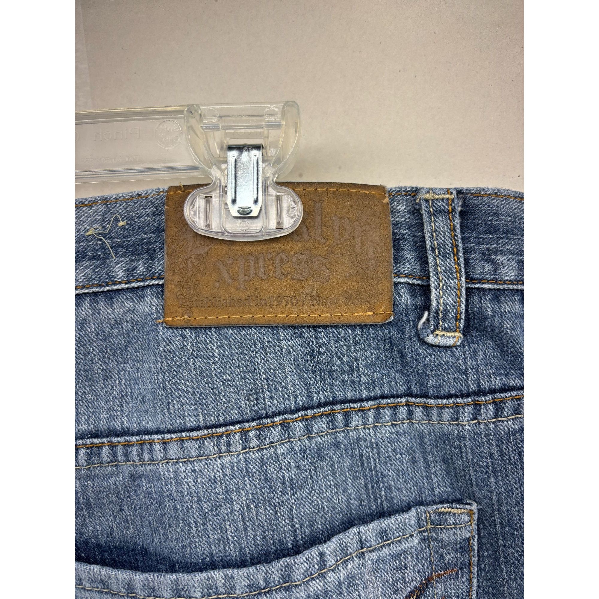 Brooklyn Xpress Vintage Y2K Brooklyn Express Jeans 42x31 Baggy Wide Leg Grun Size US 42 / EU 58 - 7 Thumbnail