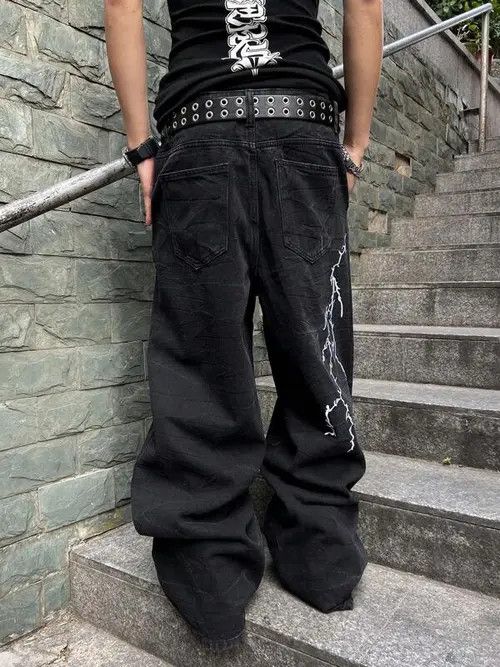 Jean × Vintage Modern VINTAGE 90s baggy jeans pants Size US 30 / EU 46 - 3 Thumbnail