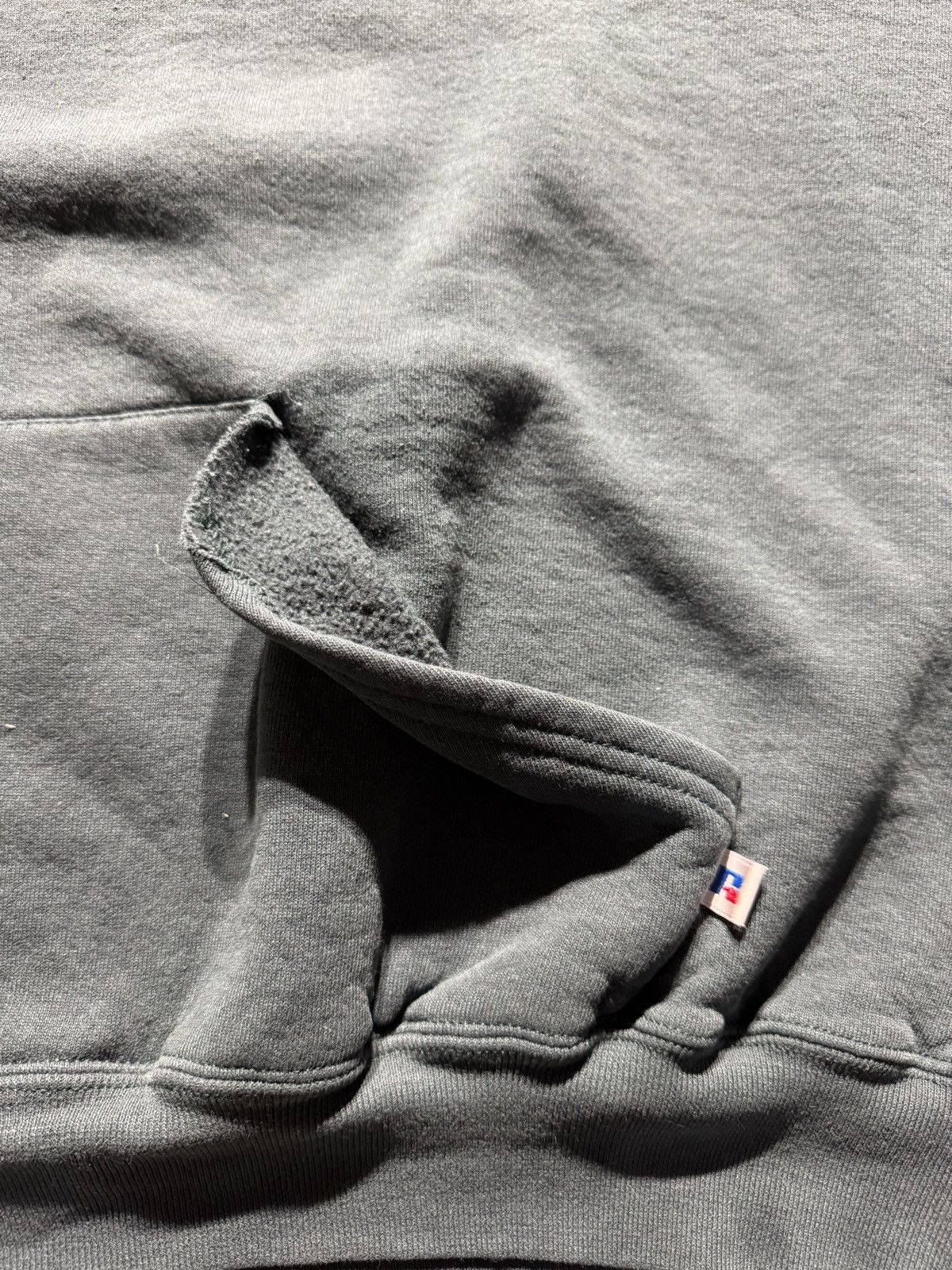 Akimbo Club × Russell Athletic × Vintage Vintage 90s Russell Athletic Blank Faded Green Hoodie Size US XL / EU 56 / 4 - 6 Thumbnail