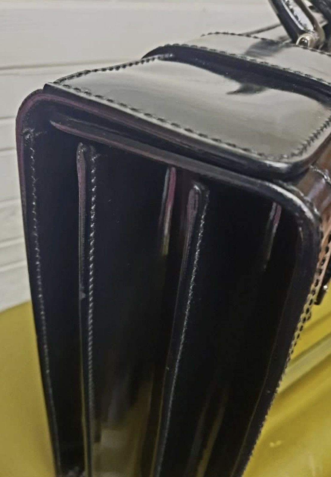 Gucci GUCCI PATENT LEATHER BRIEFCASE BOX Size ONE SIZE - 6 Thumbnail