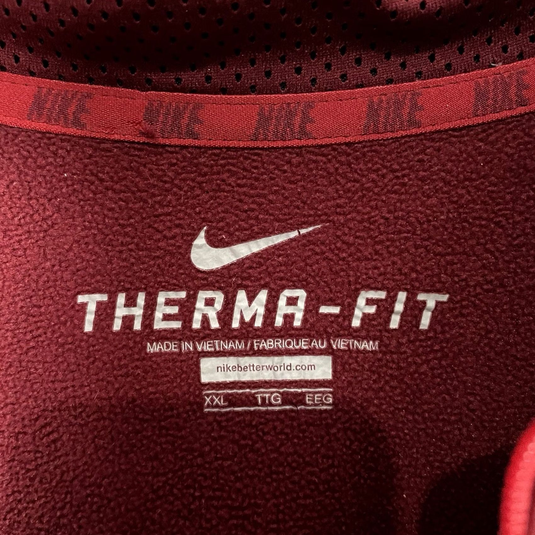 Nike Nike Therma-Fit Jacket Mens XXL Red Athletic Half Zip-Up Size US XXL / EU 58 / 5 - 4 Thumbnail