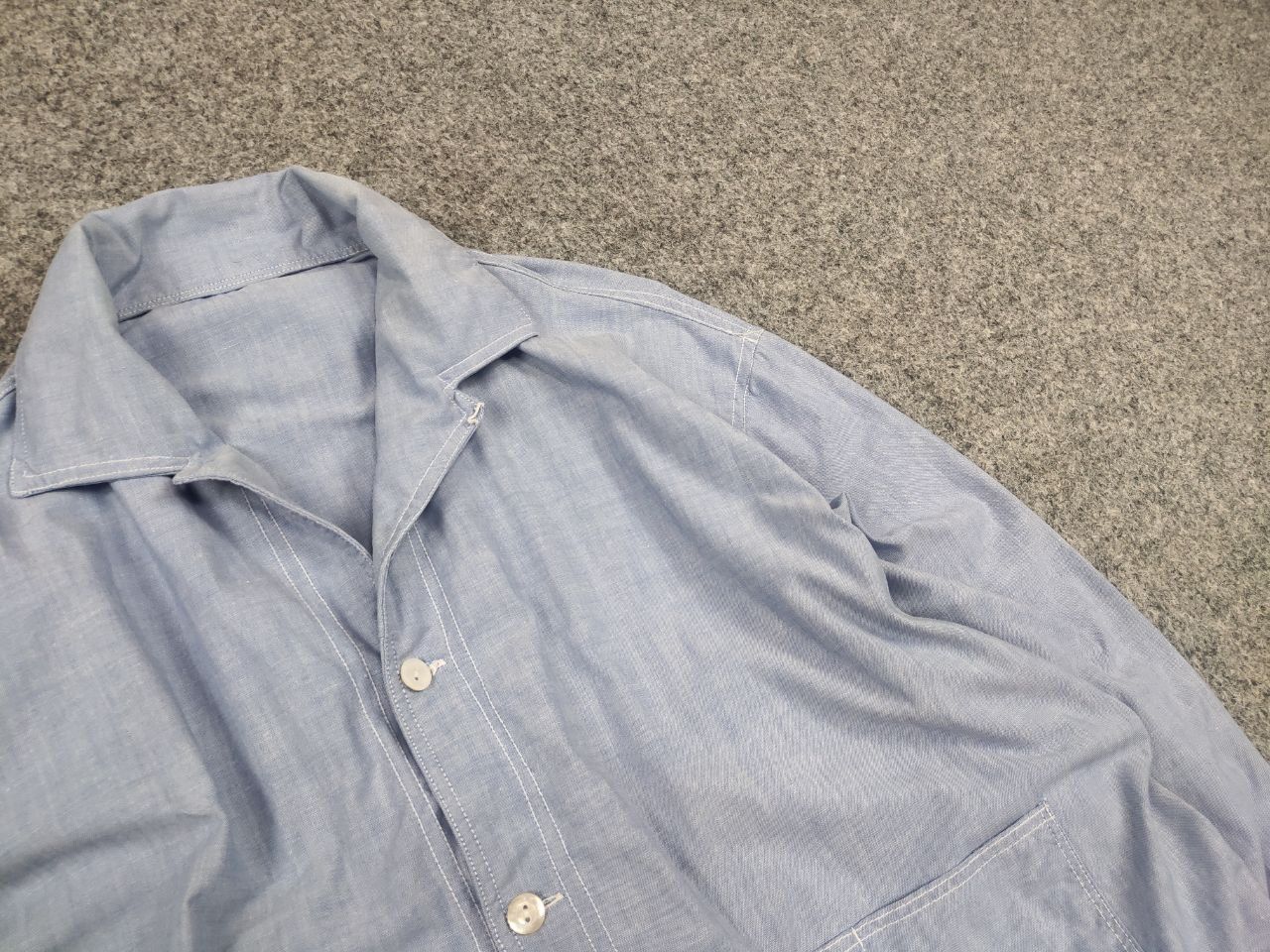 Vintage Vintage 60s-70s French Painter Two pocket Jacket Chore Shirt Size US M / EU 48-50 / 2 - 8 Thumbnail