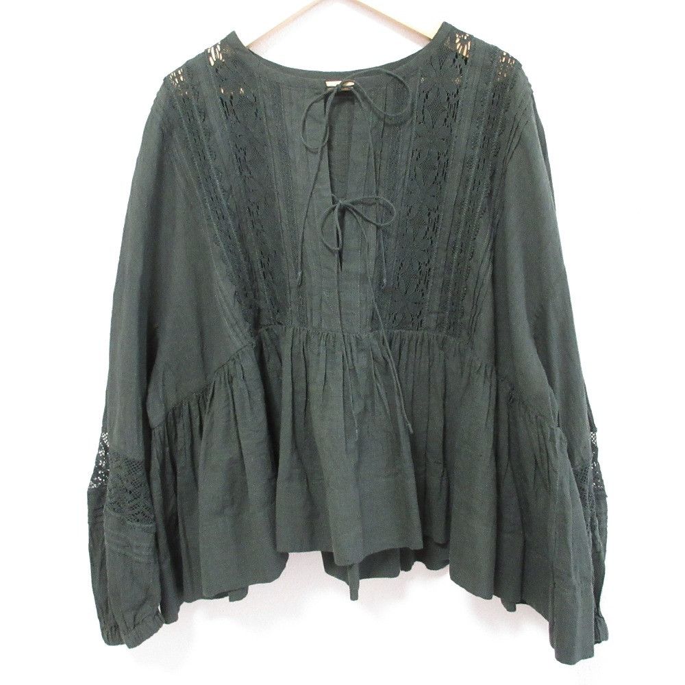 Other Other 45R India Khadi Lace Blouse Cotton Tops 70730272 DUTY FREE for USA Size ONE SIZE - 1 Thumbnail