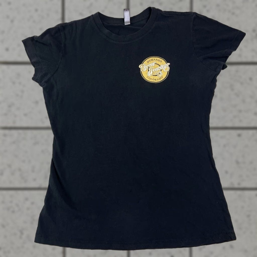 Next Level Women’s Iron Horse Stout Durango CO Carver Brewing Co Black Shirt XL Size XL / US 12-14 / IT 48-50 - 1 Thumbnail