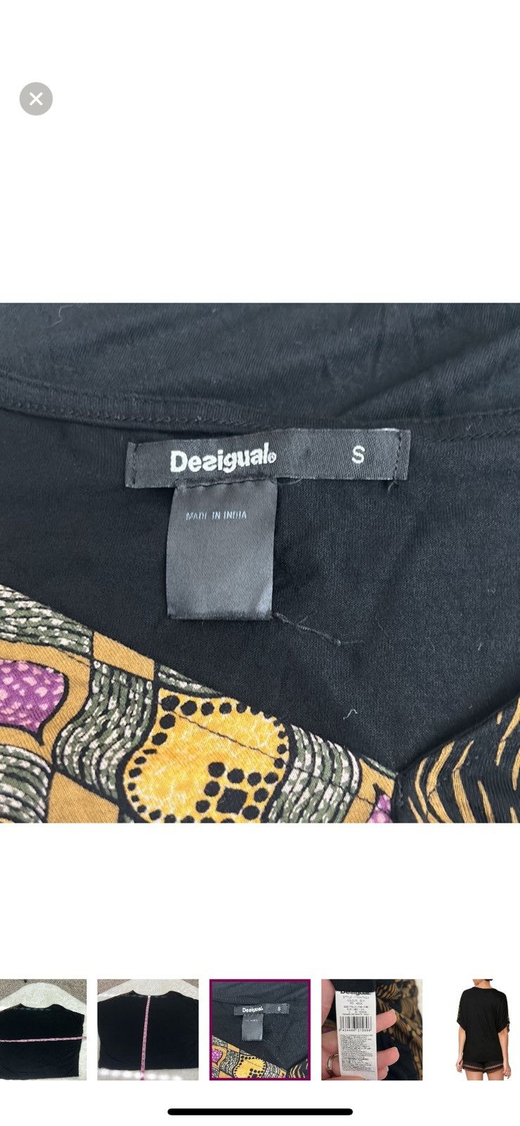 Desigual Desigual XS Yolanda tshirt top Size XS / US 0-2 / IT 36-38 - 5 Thumbnail